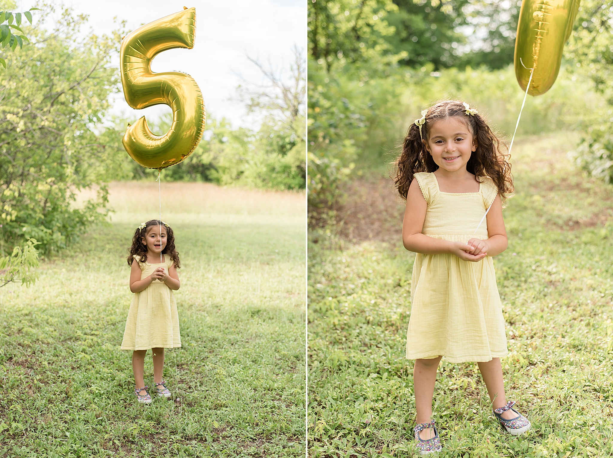 Milestone Portraits in Frisco for five year old