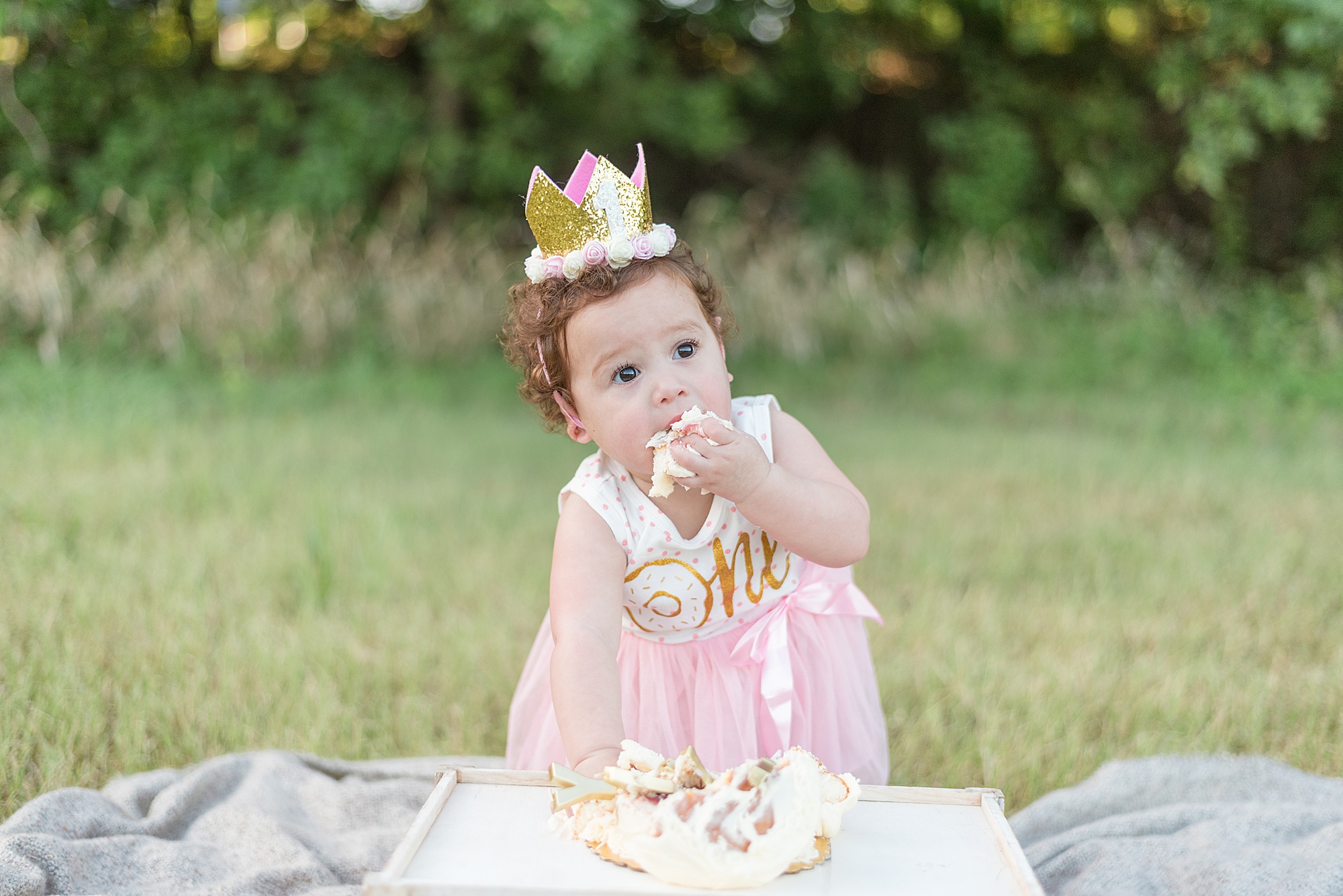 One year old cake smash in Plano TX