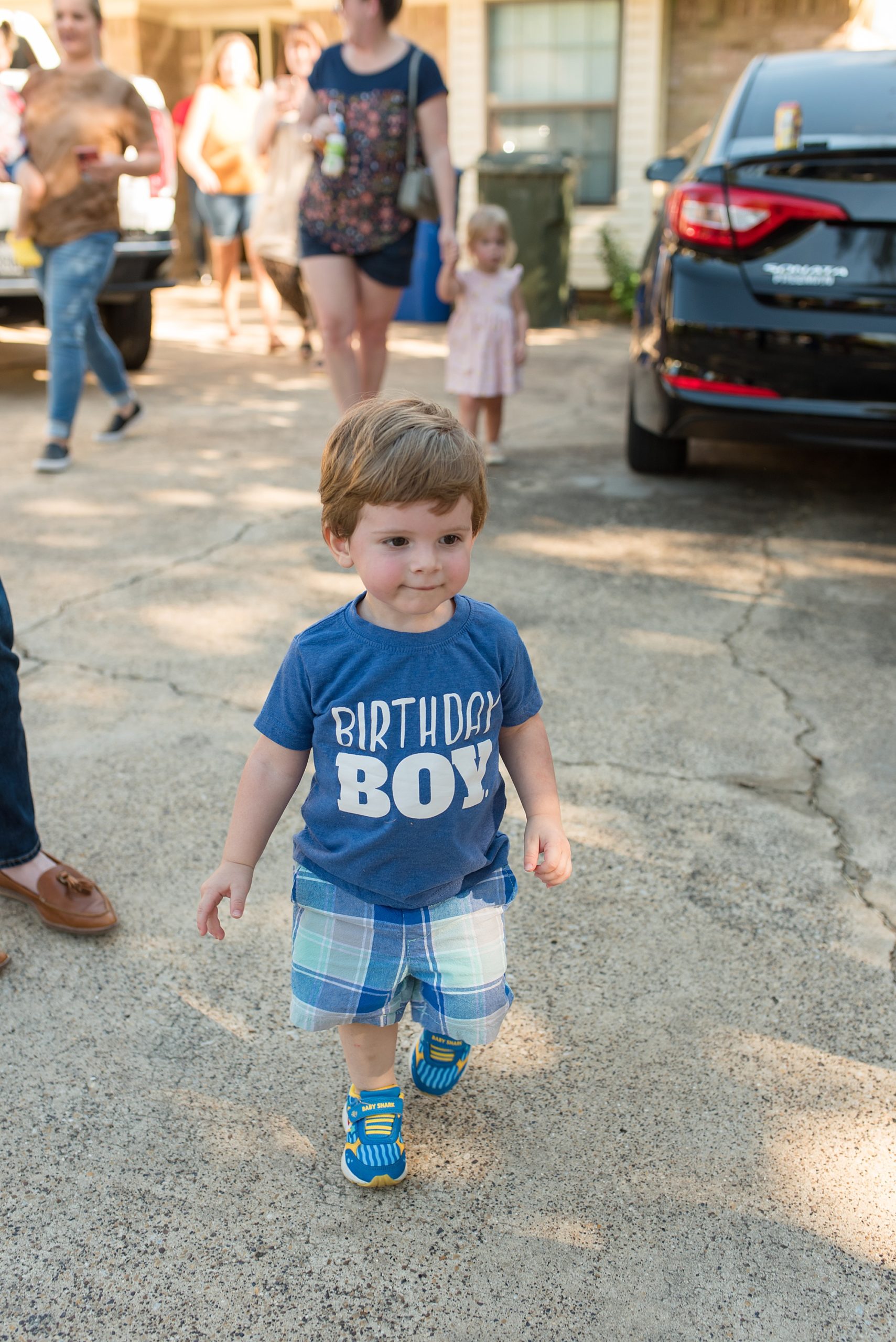 Little boy at Second Birthday Party