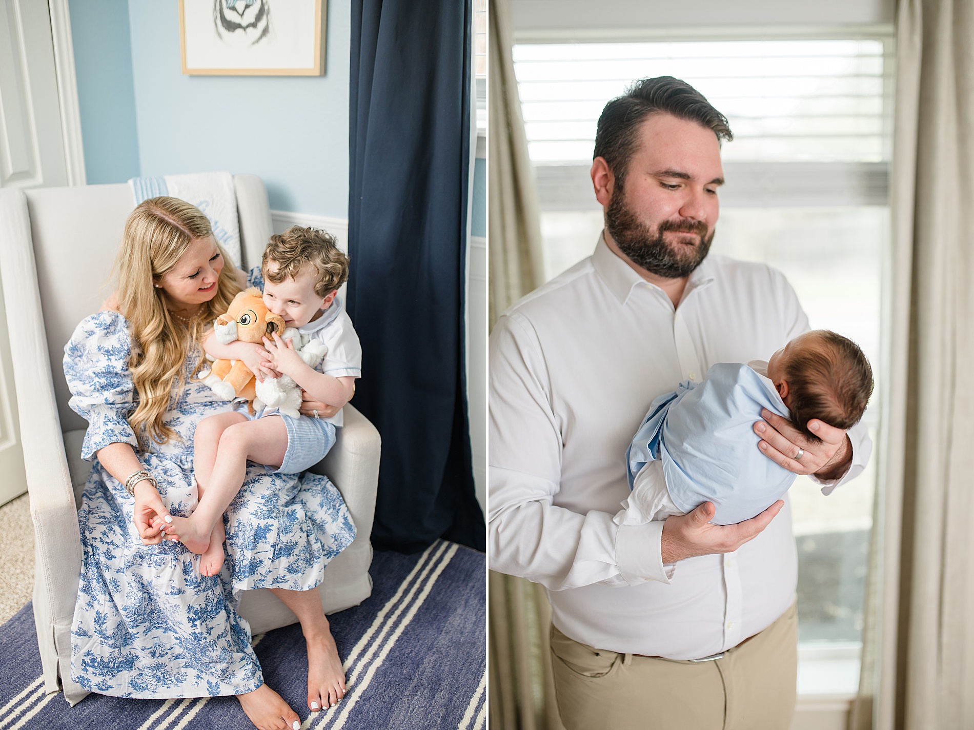 parents hold newborn son | What to Expect Before and after Sessions  photographed by Lindsey Dutton Photography, a Dallas Newborn photographer