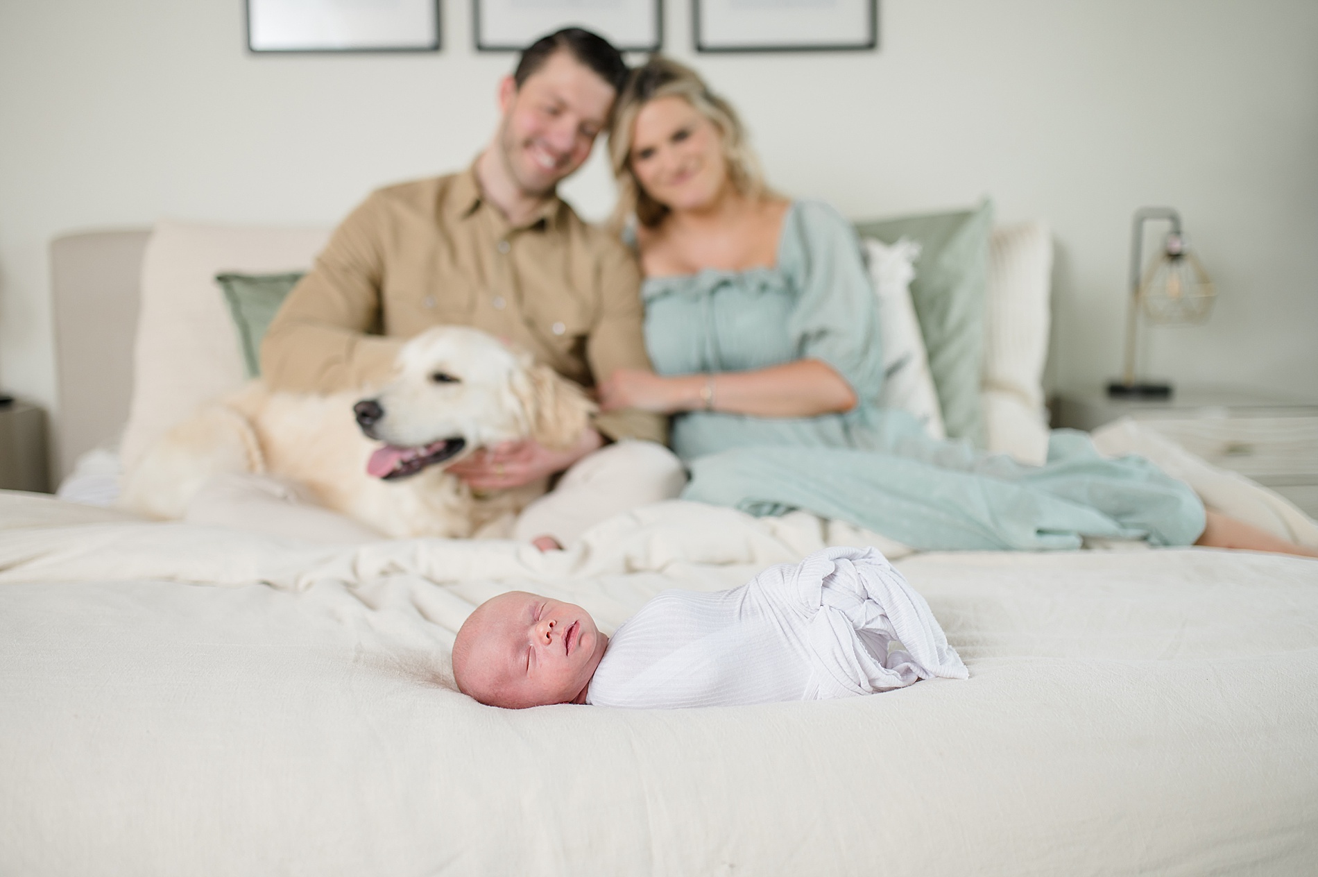 timeless family portraits from Cozy In-Home Newborn Session photographed by Lindsey Dutton Photography, a Dallas Newborn photographer

