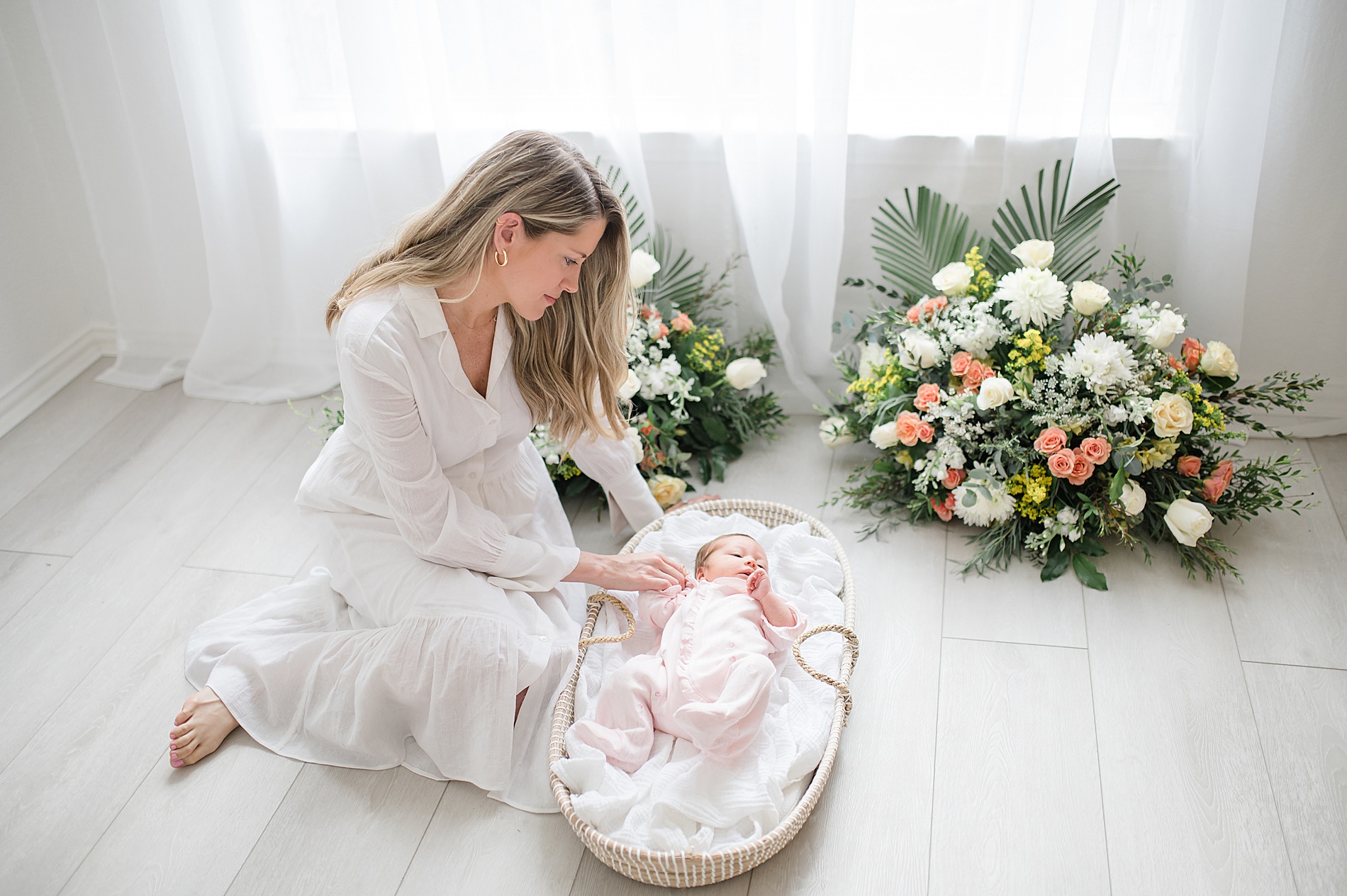 timeless mommy and me portraits taken by Lindsey Dutton Photography, a Dallas newborn photographer