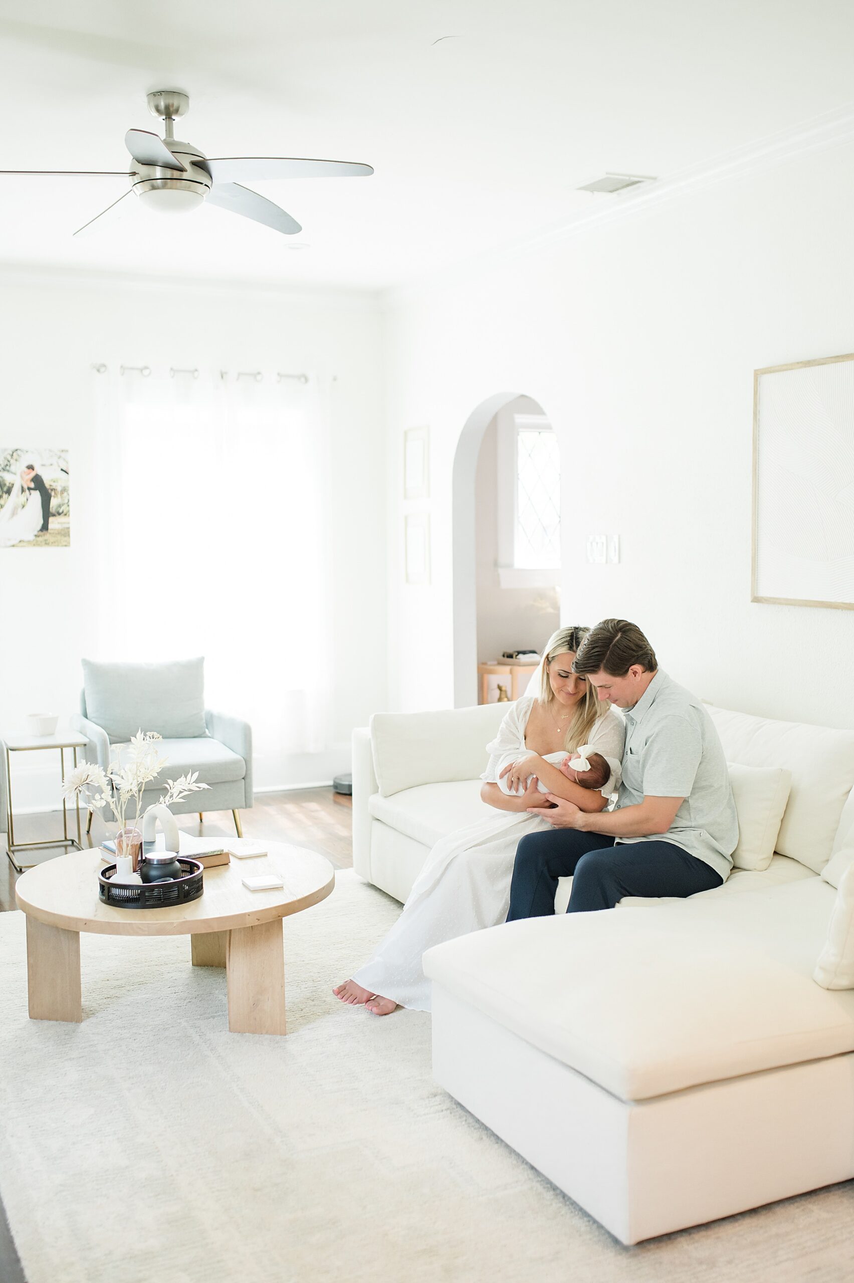 Lifestyle in-home newborn session photographed by Dallas Newborn Photographer, Lindsey Dutton Photography 
