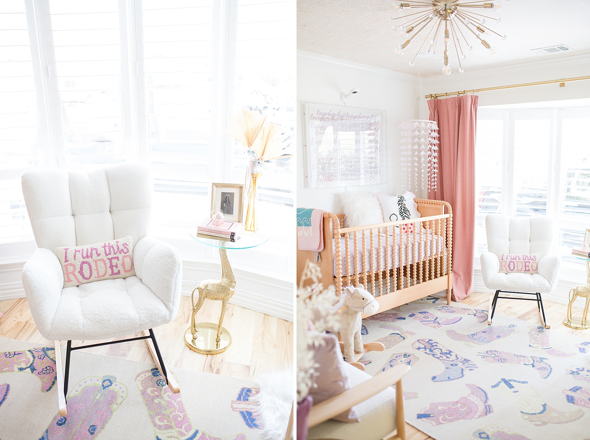 baby girl nursery from Dallas In-Home Newborn Session photographed by Lindsey Dutton Photography, a Dallas Newborn photographer