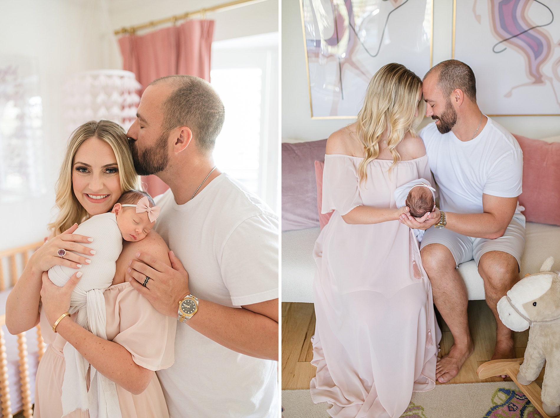 new family of three photographed by Lindsey Dutton Photography, a Dallas Newborn photographer