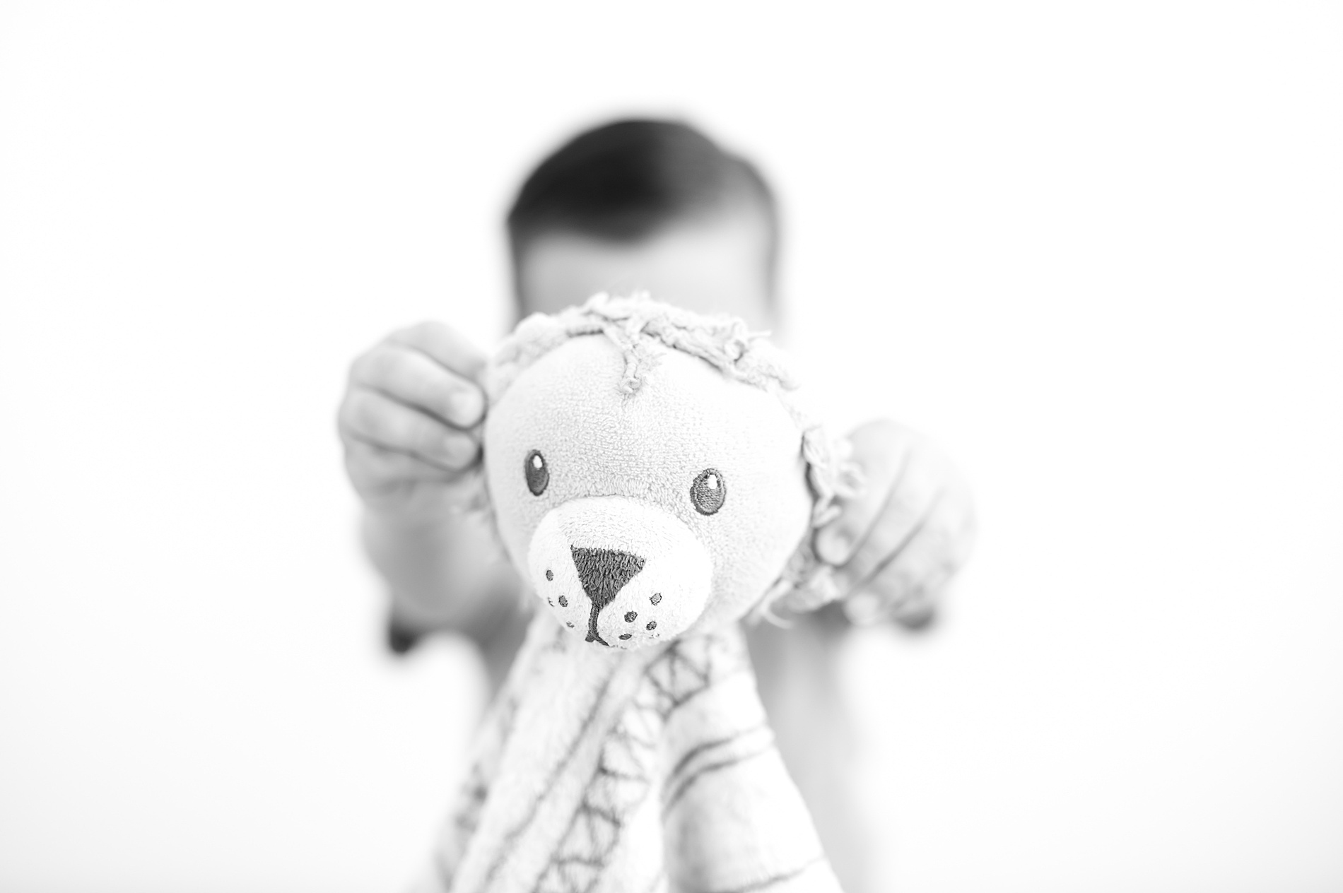 Black and White Studio Portraits of children photographed by Lindsey Dutton Photography, a Frisco family photographer
