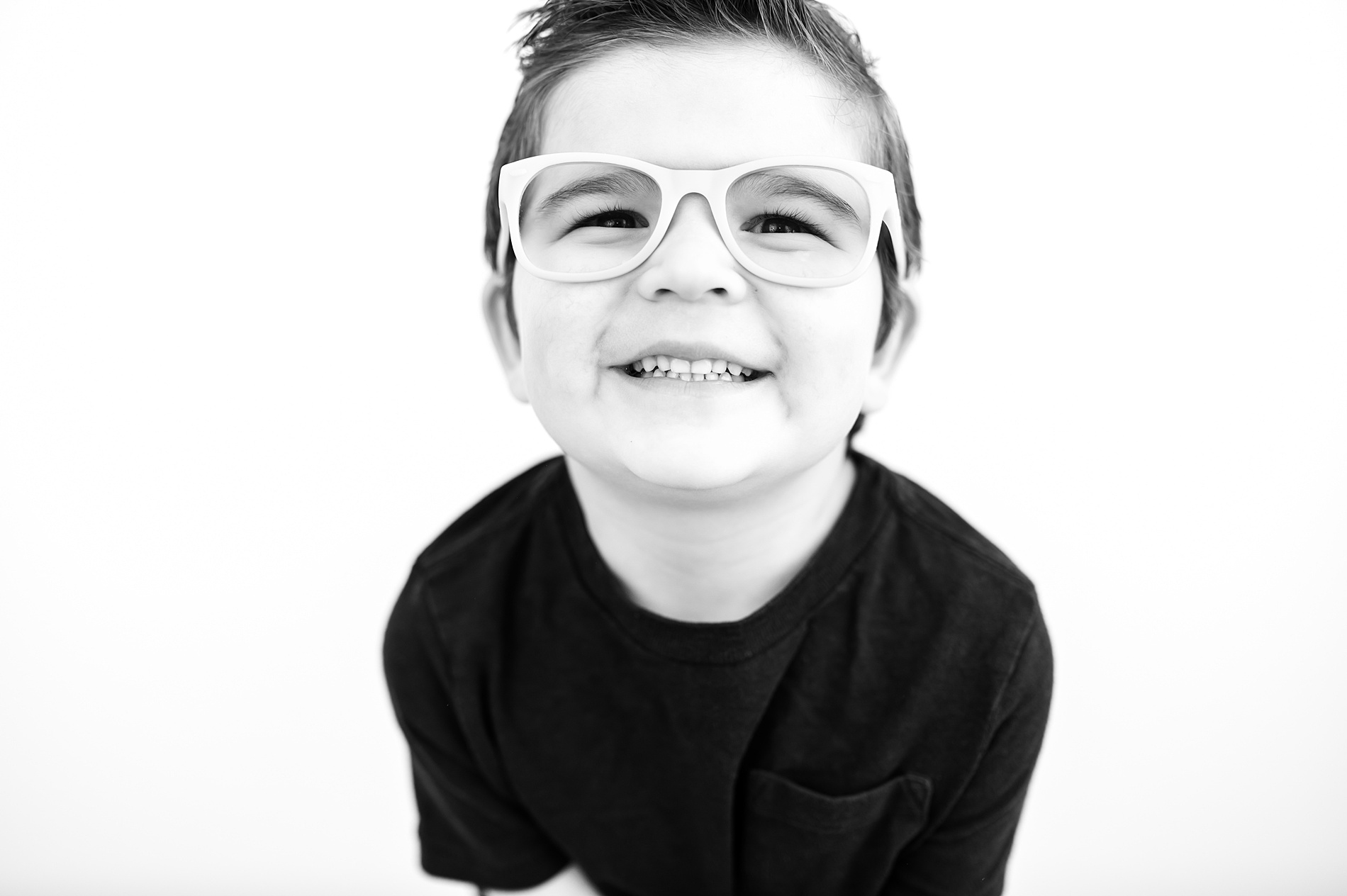 Black and White children personality Portraits photographed by Lindsey Dutton Photography, a Dallas family photographer
