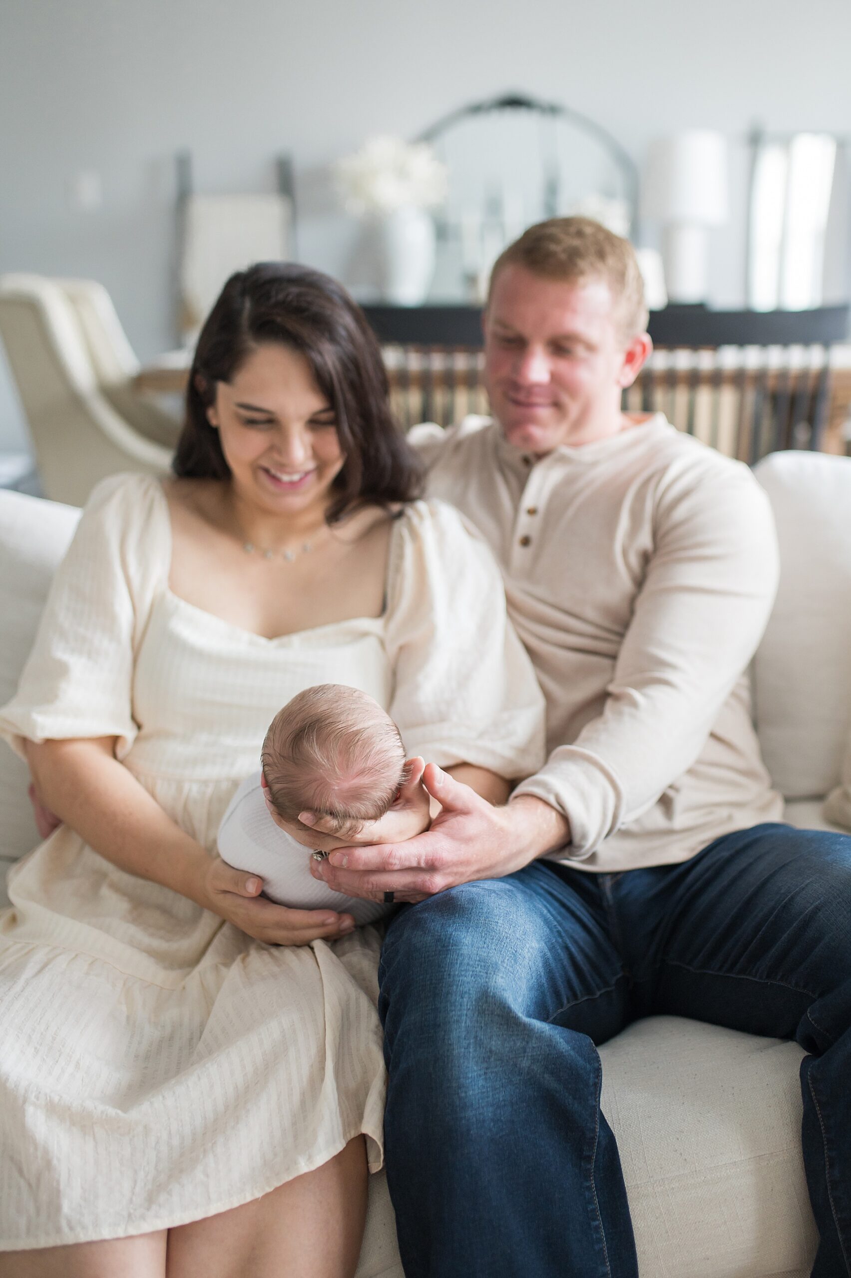 timeless family portraits with newborn by Dallas Newborn photographer, Lindsey Dutton Photography