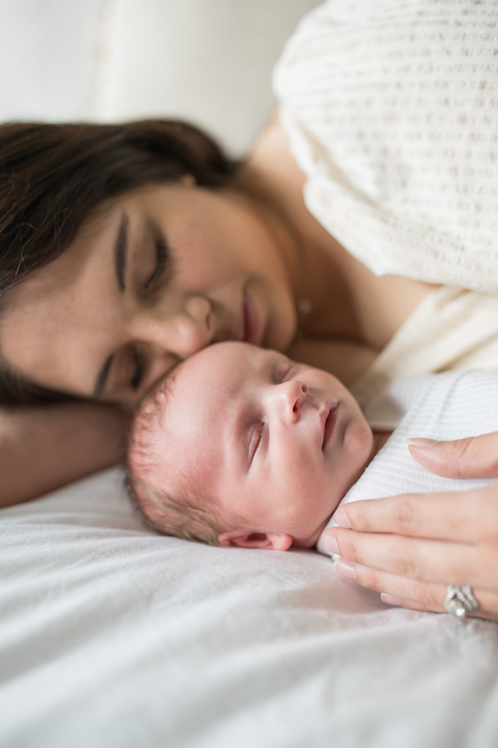 mommy and me photos with newborn photographed by Lindsey Dutton Photography, Dallas Newborn photographer