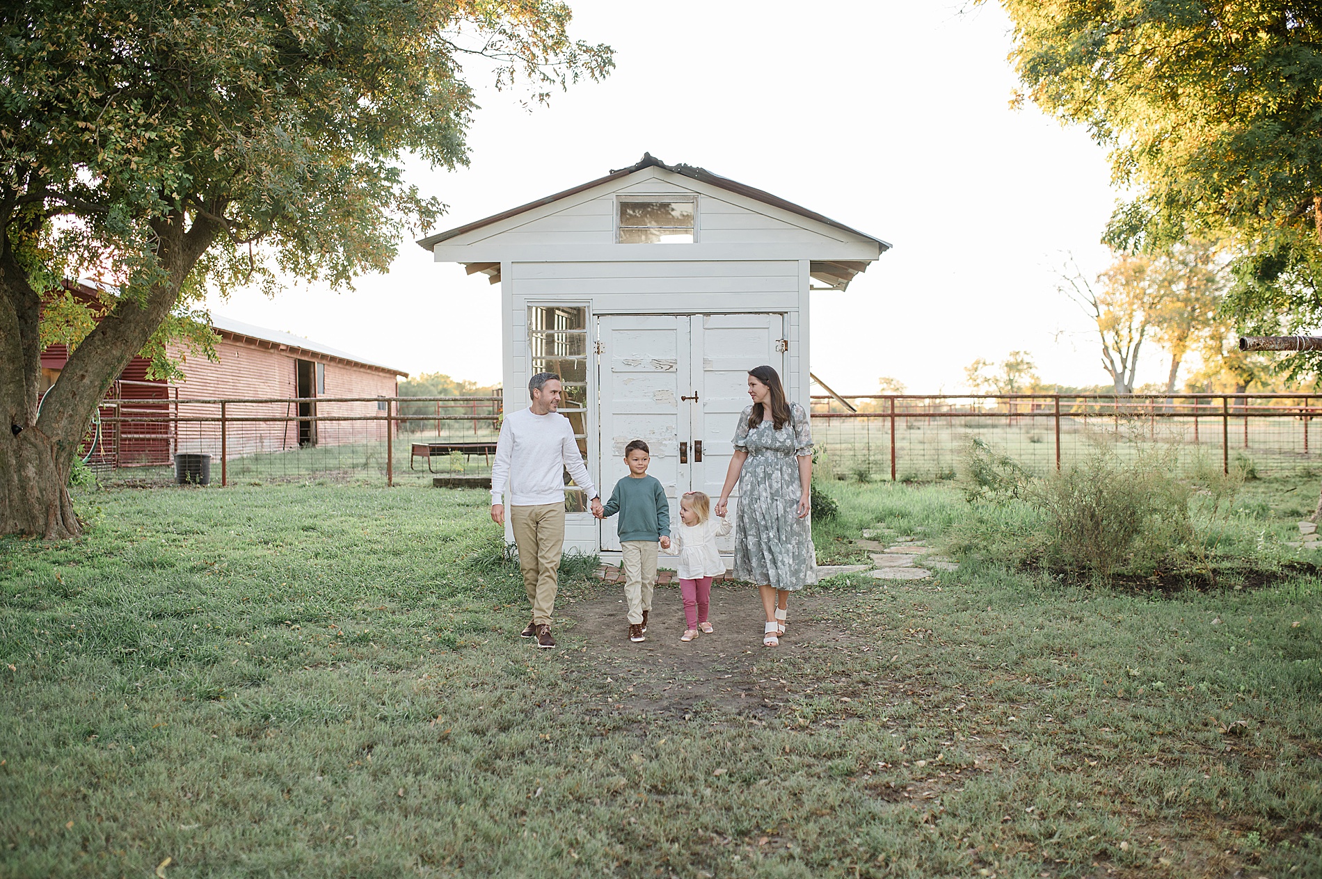 The little glass shack family portraits photographed by Lindsey Dutton Photography, a Dallas Family photographer
