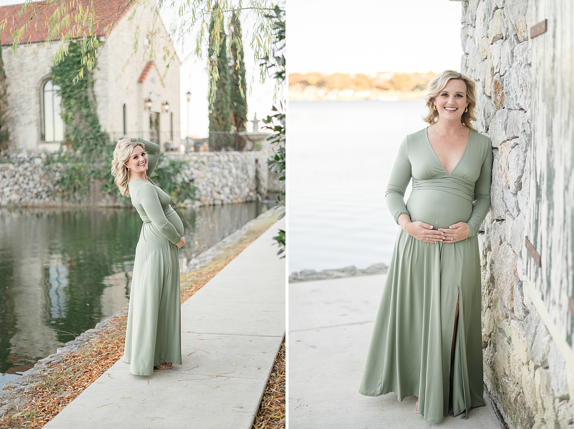 maternity portraits at Croatian Village in McKinney TX taken by Lindsey Dutton Photography, a Dallas Family photographer
