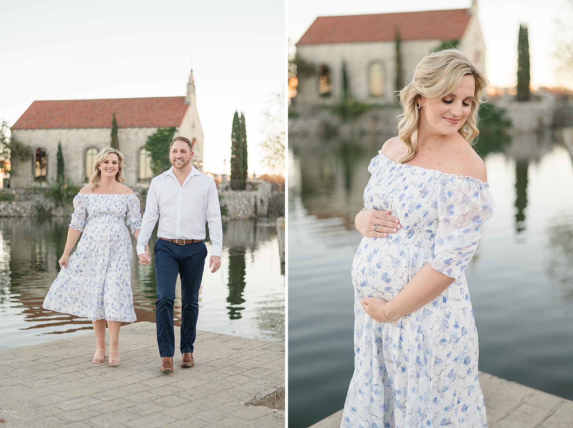 waterfront maternity session in Adriatica taken by Lindsey Dutton Photography, a Dallas Family photographer
