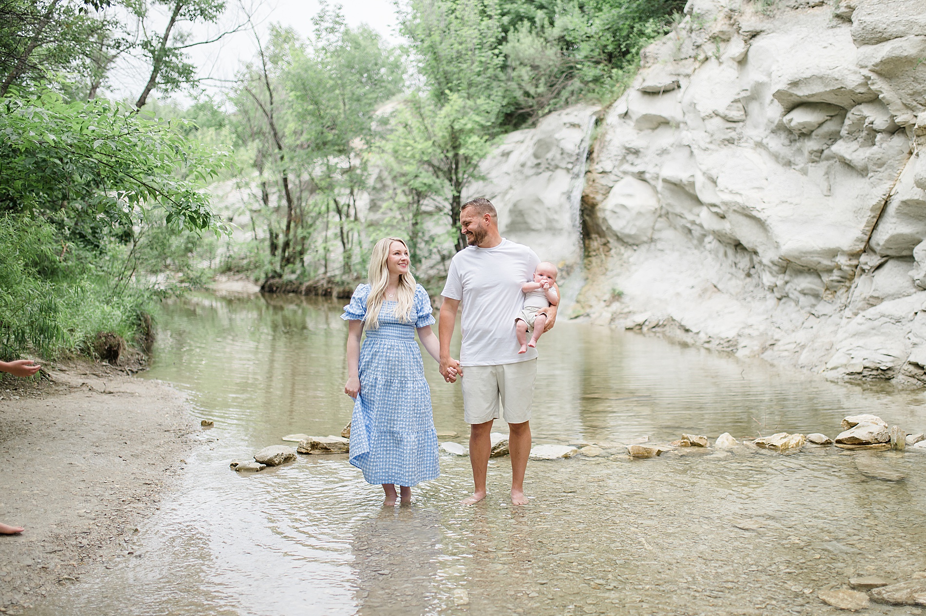 family portraits at Creek in Frisco TX taken by Lindsey Dutton Photography, a Dallas Family photographer
