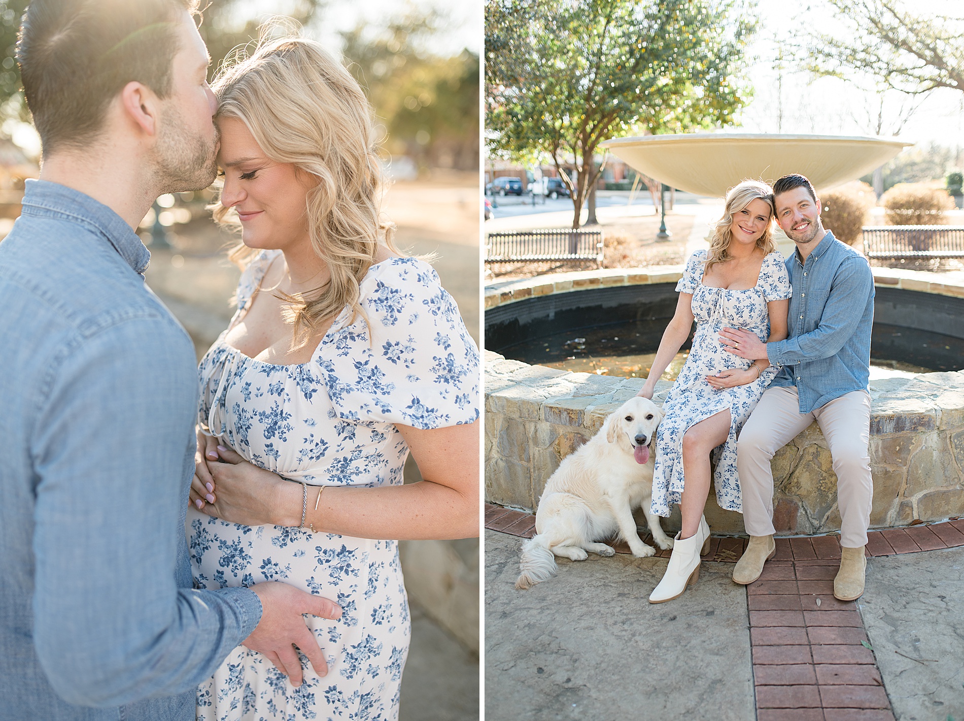 downtown Mckinney maternity session taken by Lindsey Dutton Photography, a Dallas Family photographer
