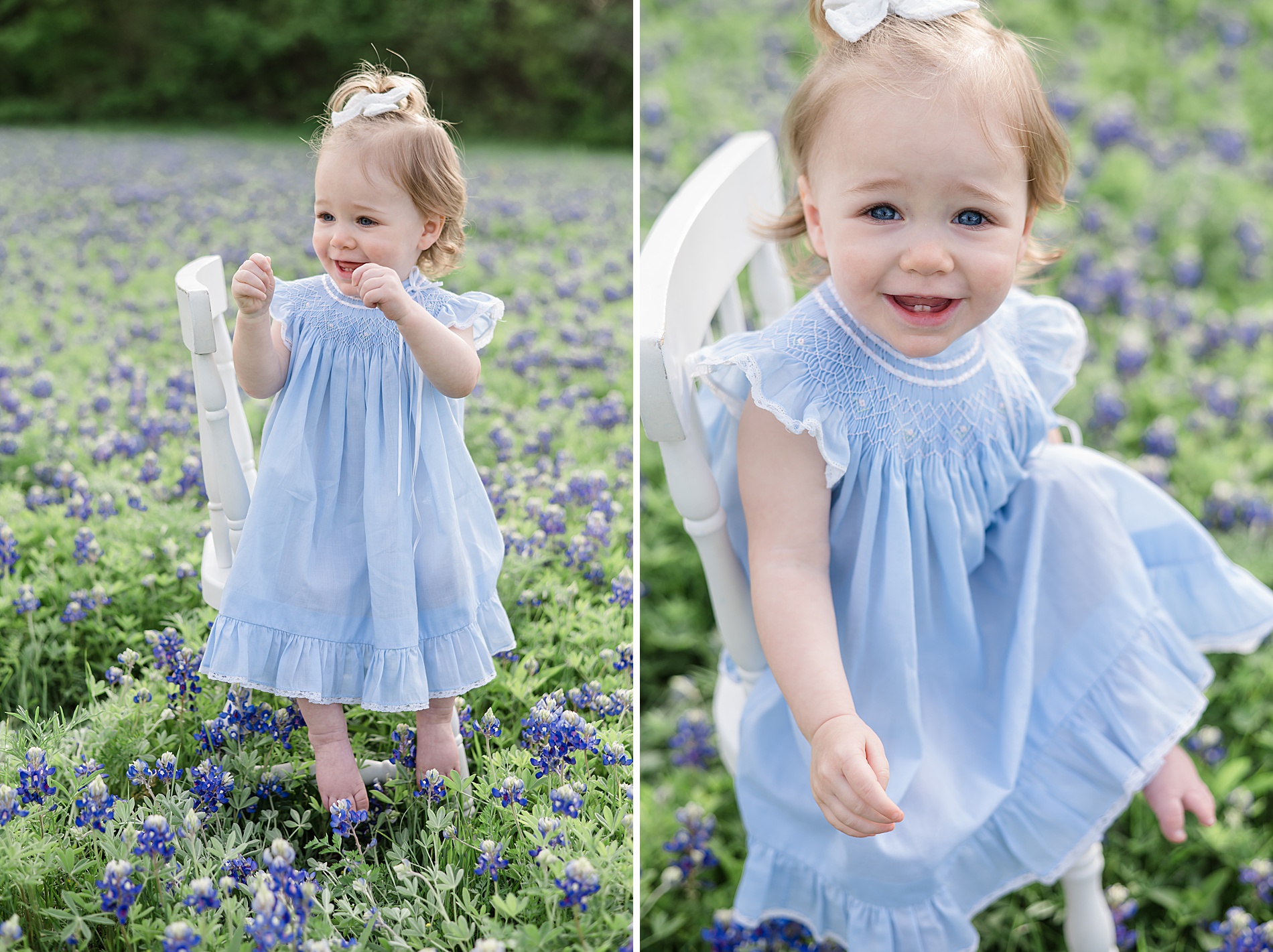 little girl during Dallas Texas Bluebonnet Photos taken by Lindsey Dutton Photography, a Dallas family photographer