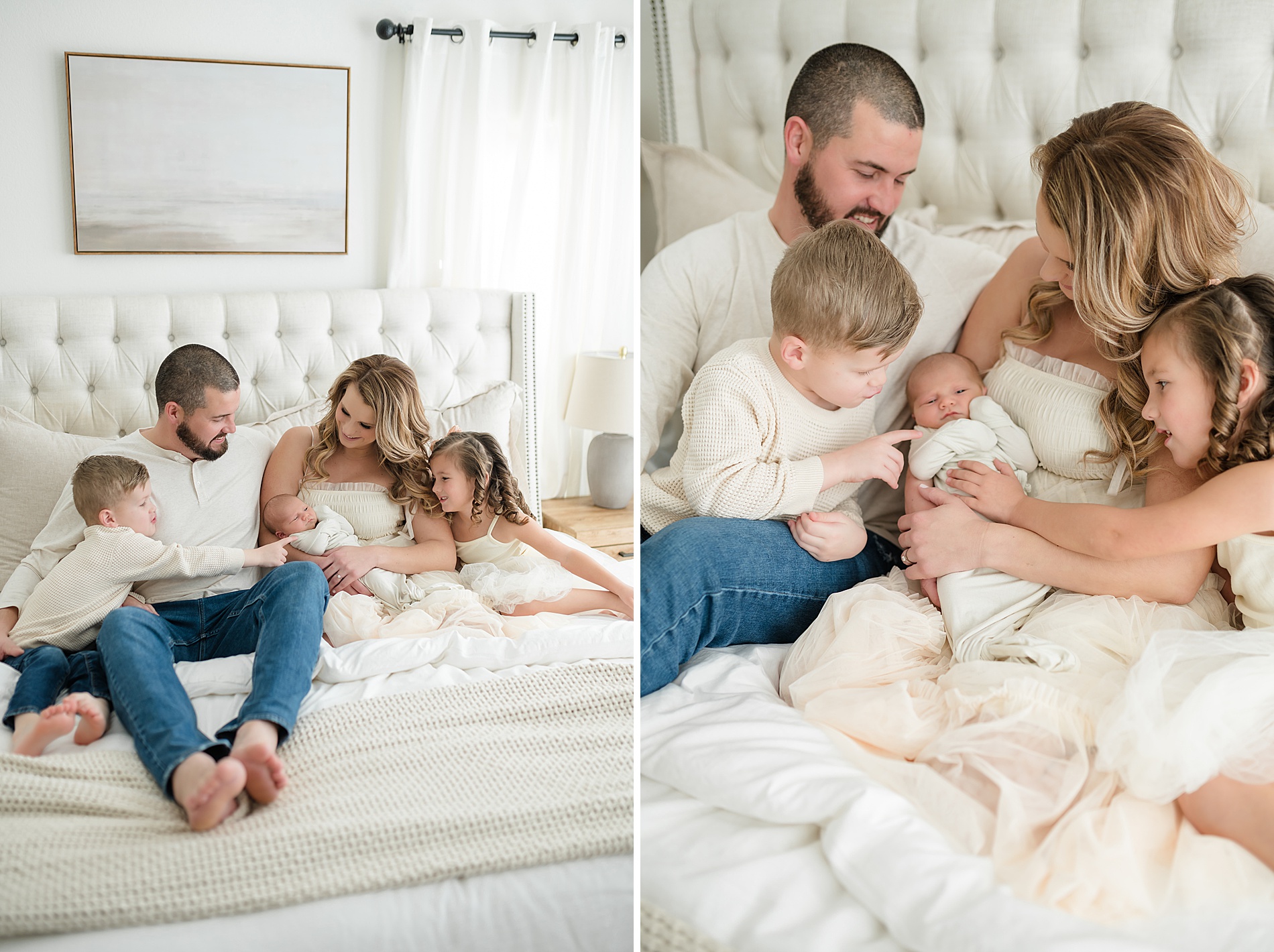 How to Prepare Siblings For Newborn Photos from candid family and newborn portraits taken by Lindsey Dutton Photography, a Dallas newborn photographer
