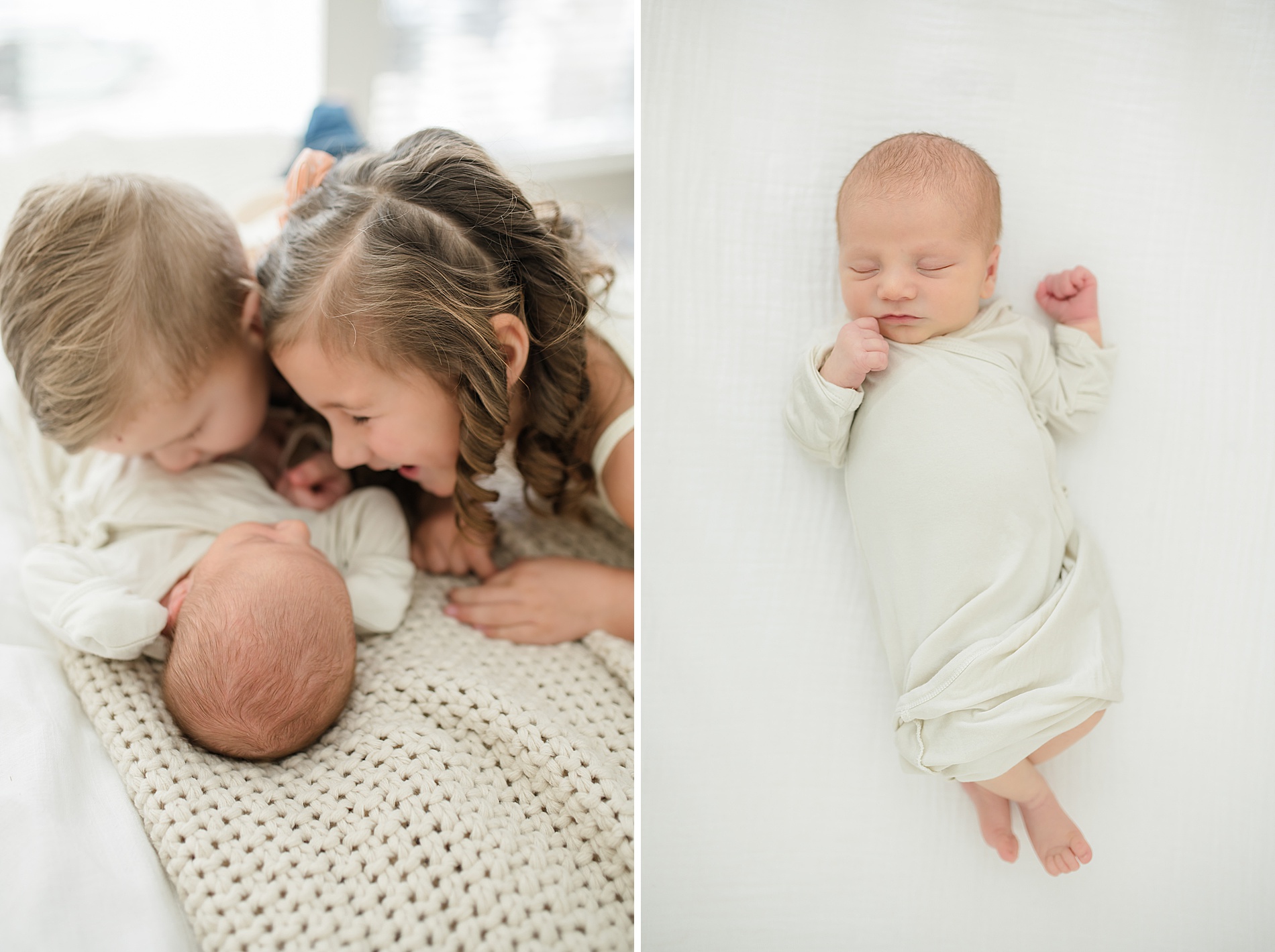 Prepare Siblings For Newborn Photos | candid newborn portraits  taken by Lindsey Dutton Photography, a Dallas newborn photographer
