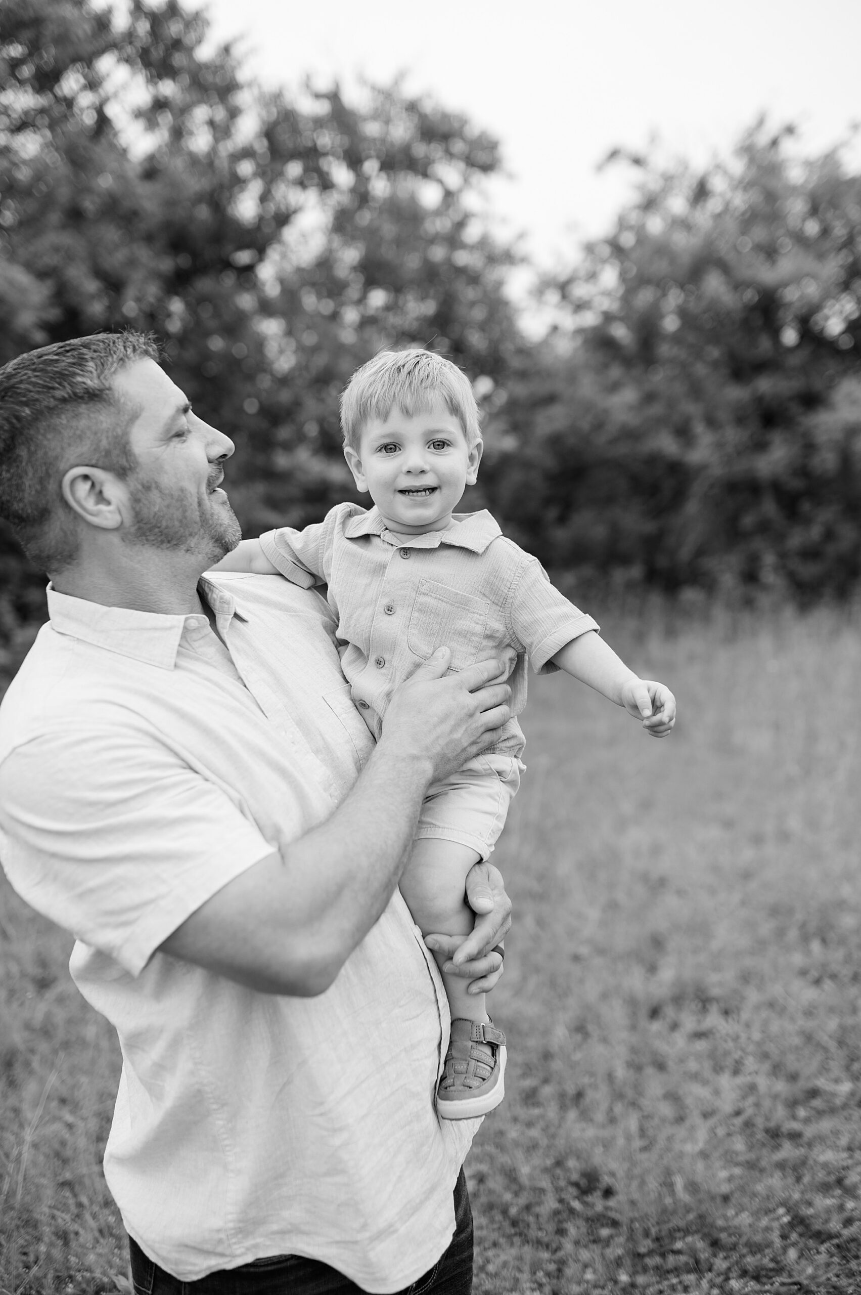 classic father-son portraits taken by Lindsey Dutton Photography, a Dallas family photographer
