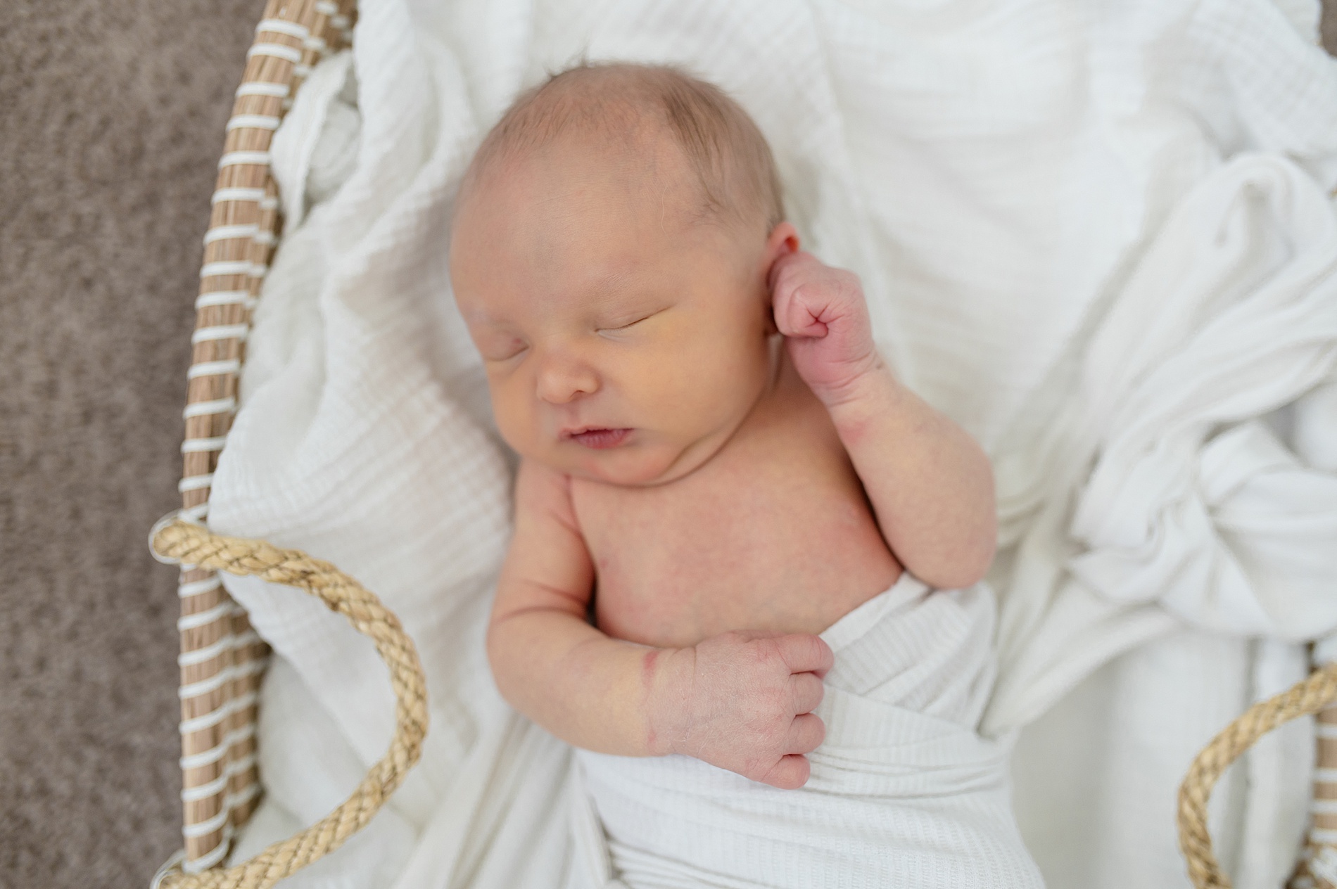 sleepy newborn portraits photographed by Lindsey Dutton Photography, a Dallas newborn photographer
