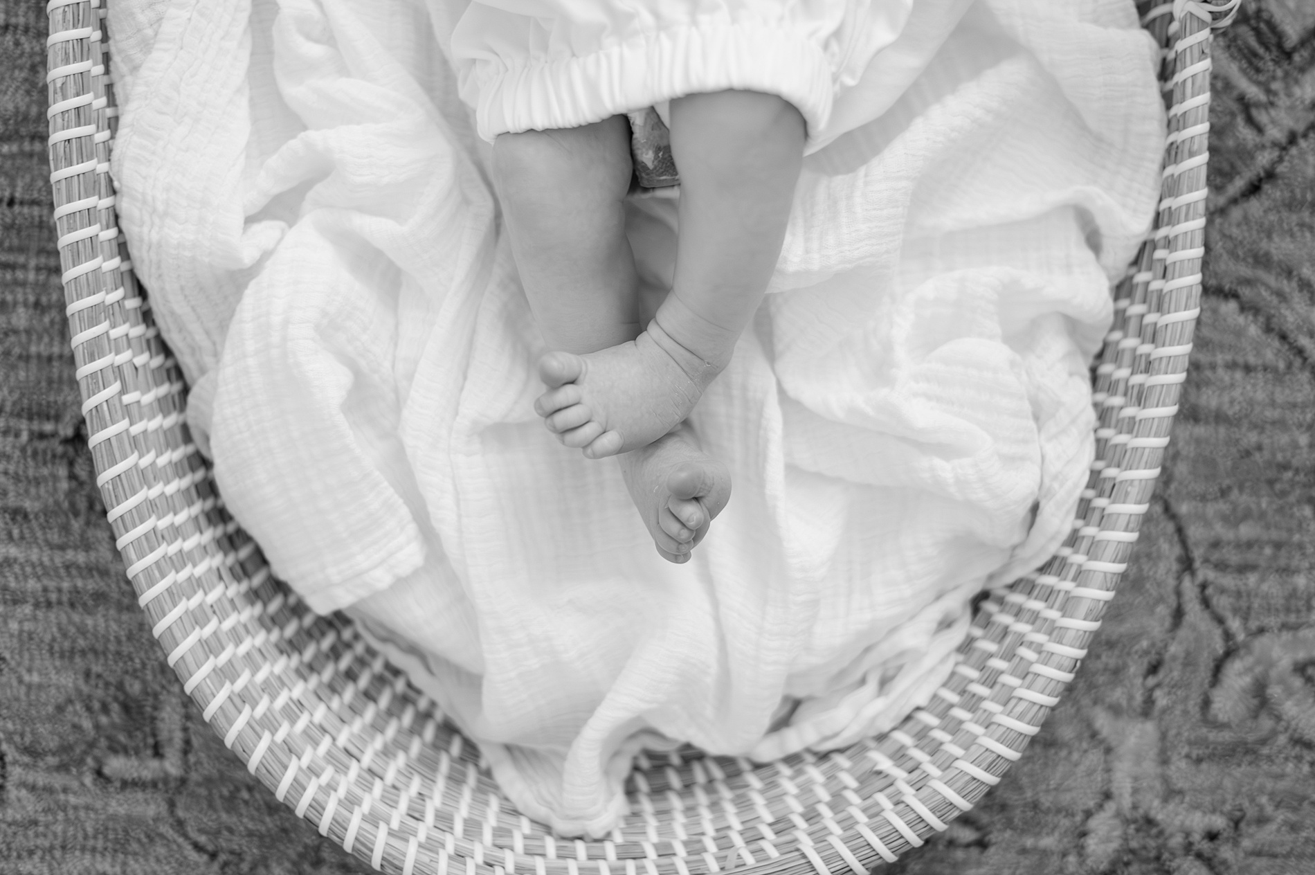 newborn's tiny toes and little features photographed by Lindsey Dutton Photography, a Dallas newborn photographer
