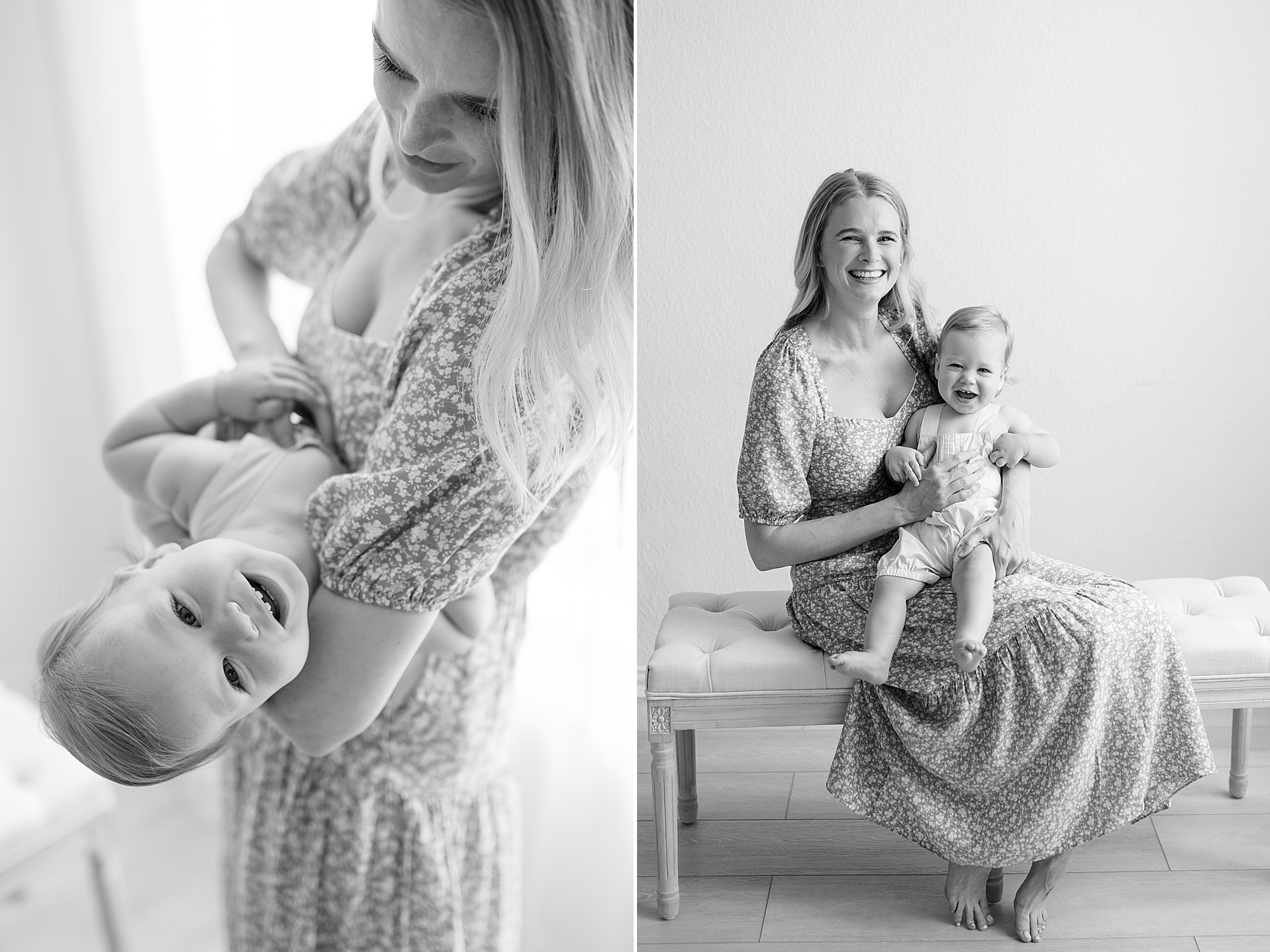 classic and candid moments of mom and child from Dallas Milestone session taken by Lindsey Dutton Photography, a Dallas family photographer
