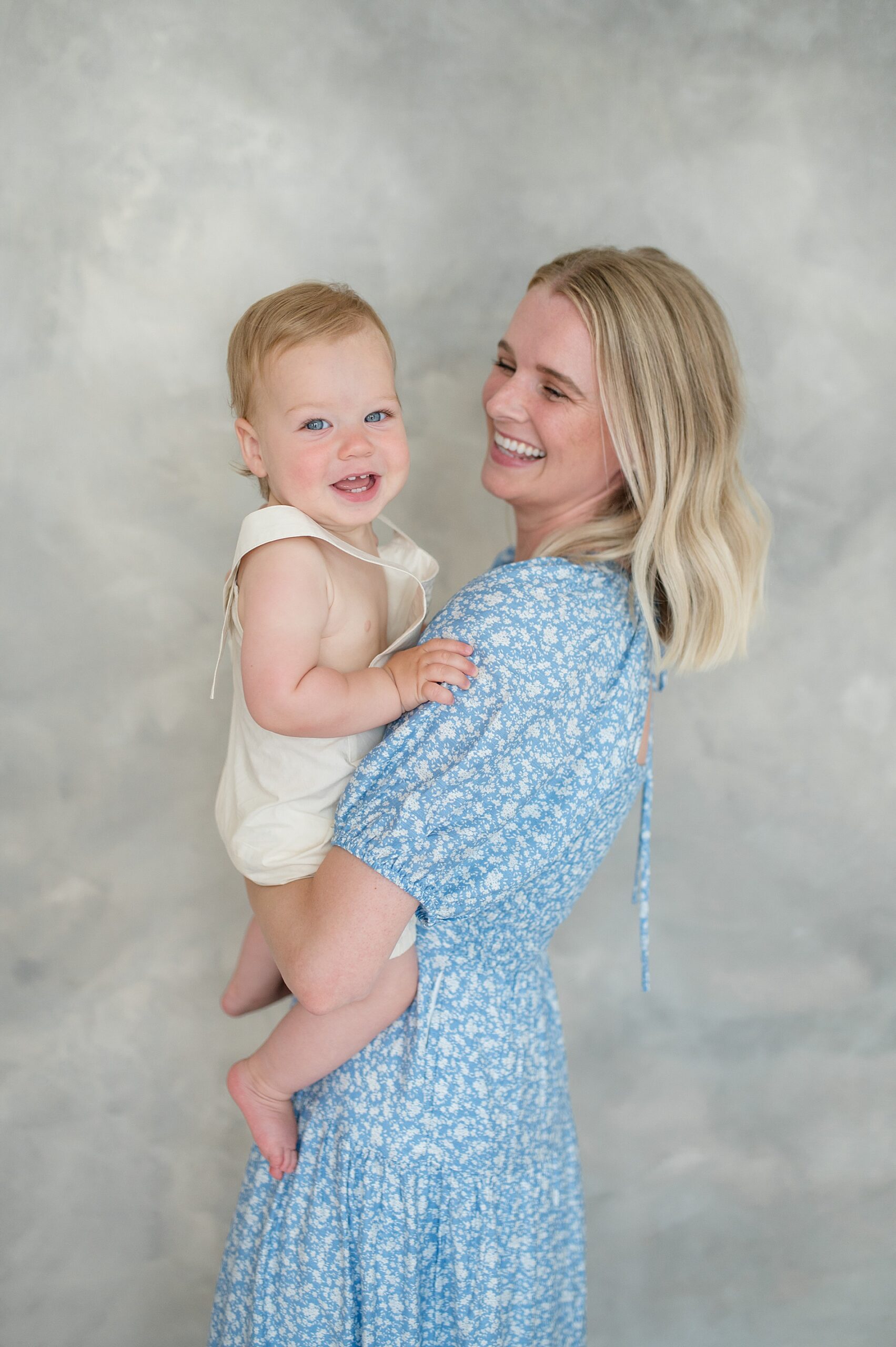 Mommy and me portraits during milestone session photographed by Lindsey Dutton Photography, a Dallas family photographer
