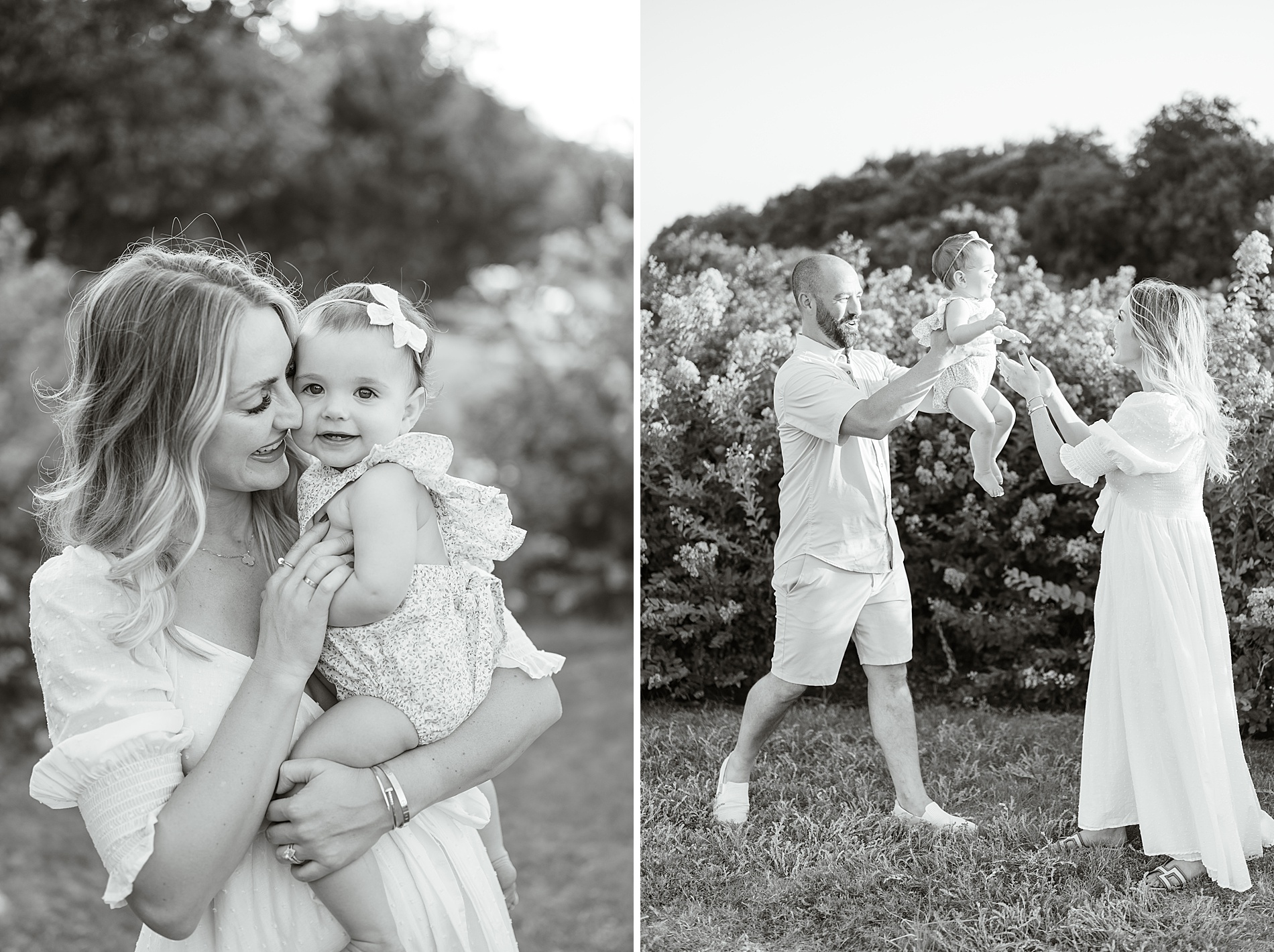 timeless family photos from Summer Crepe Myrtle Family Session taken by Lindsey Dutton Photography, a Dallas family photographer
