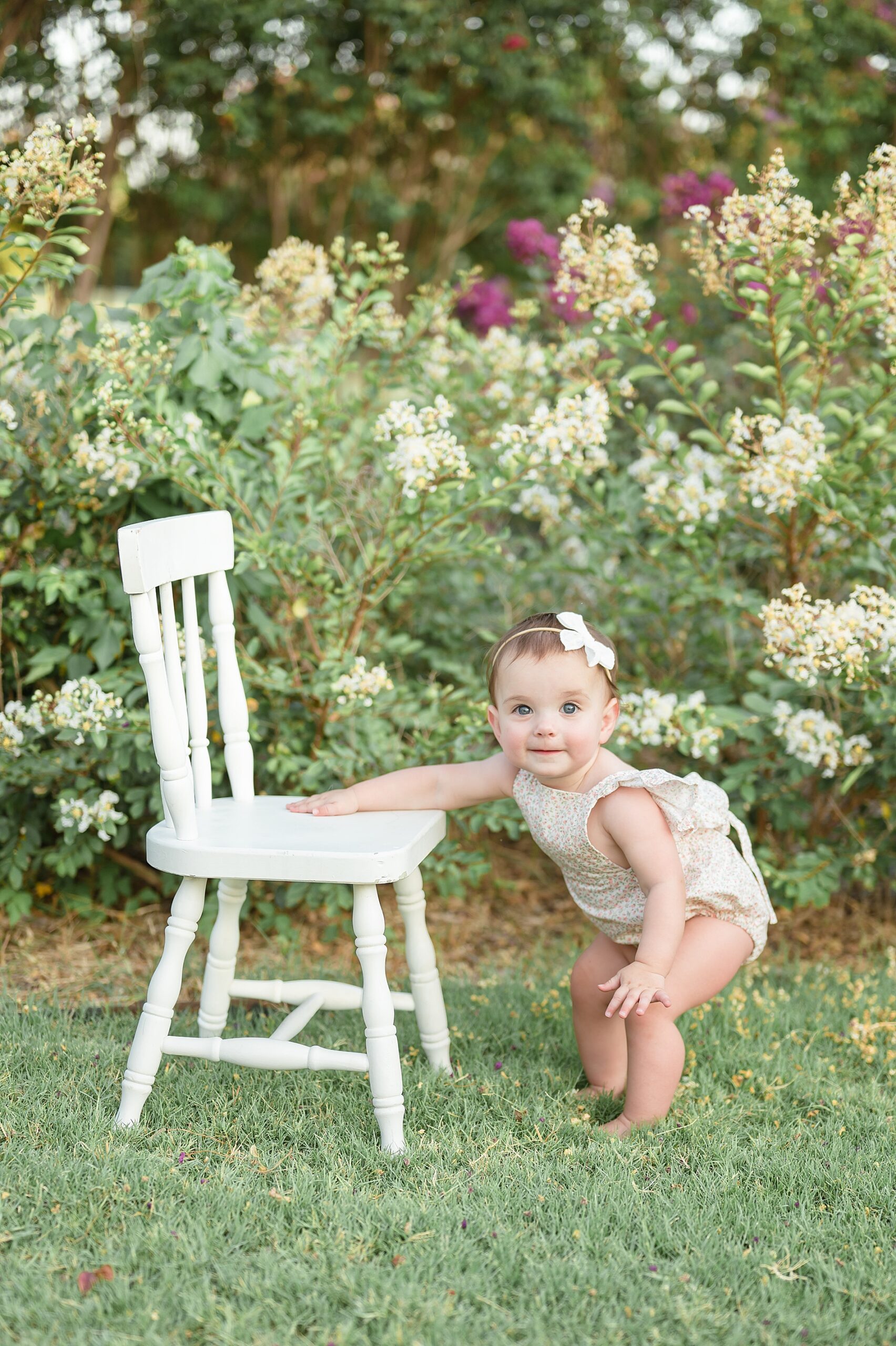 little girl photos from Summer Crepe Myrtle Session taken by Lindsey Dutton Photography, a Dallas family photographer
