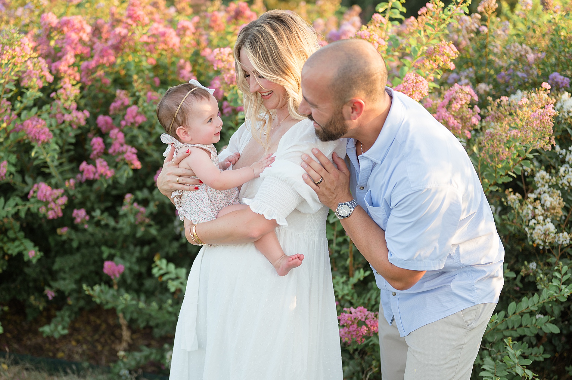 Summer Crepe Myrtle Family Session photographed by Lindsey Dutton Photography, a Dallas family photographer
