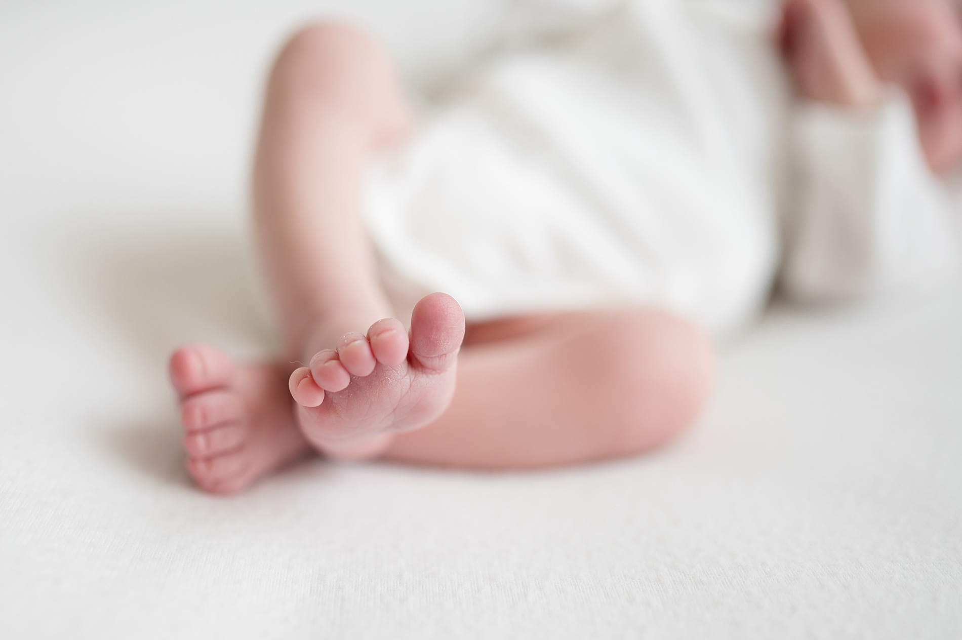 newborn's tiny toes