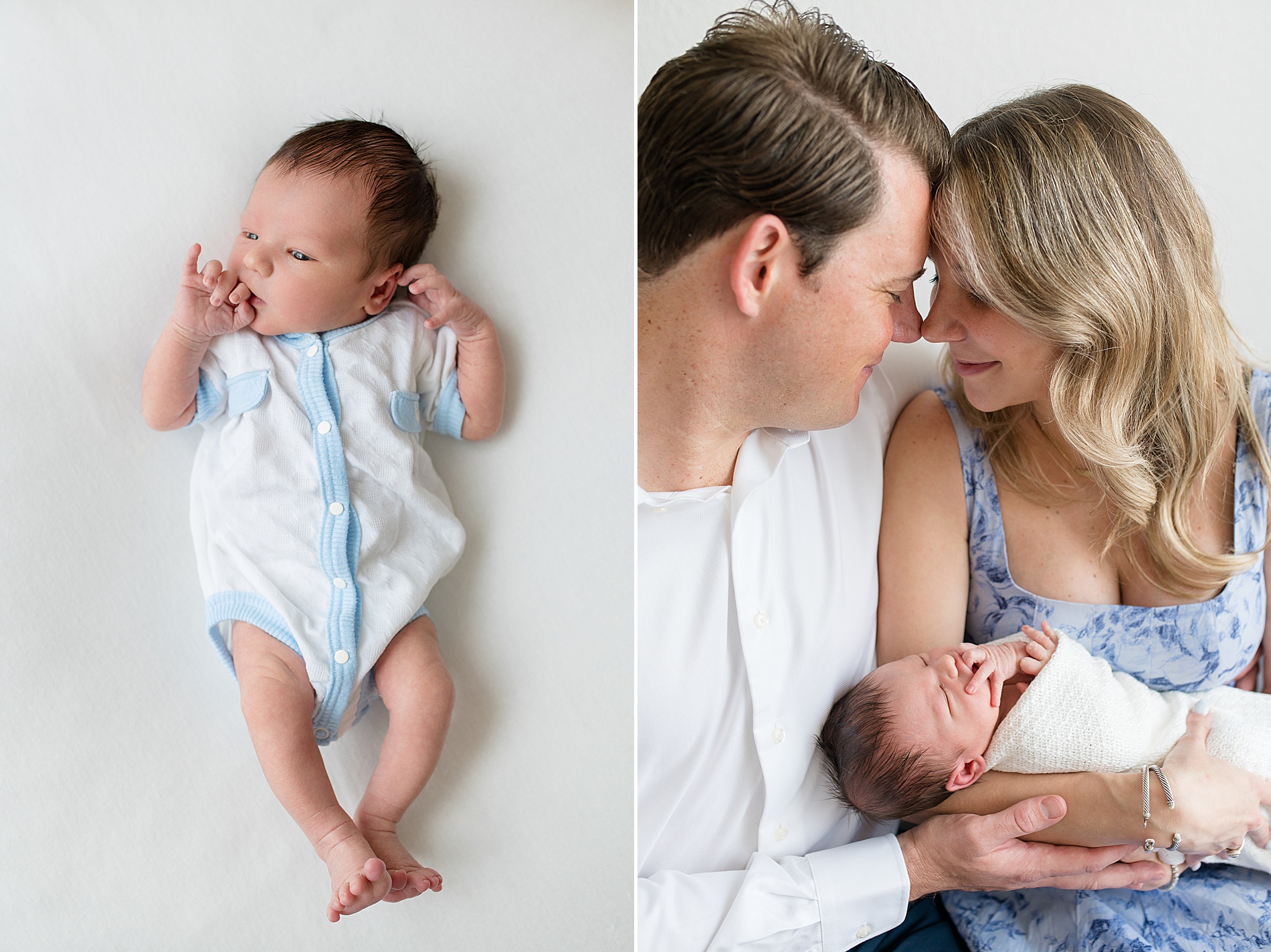 Newborn photographer in Frisco Tx captures Stress-Free Studio Newborn portraits