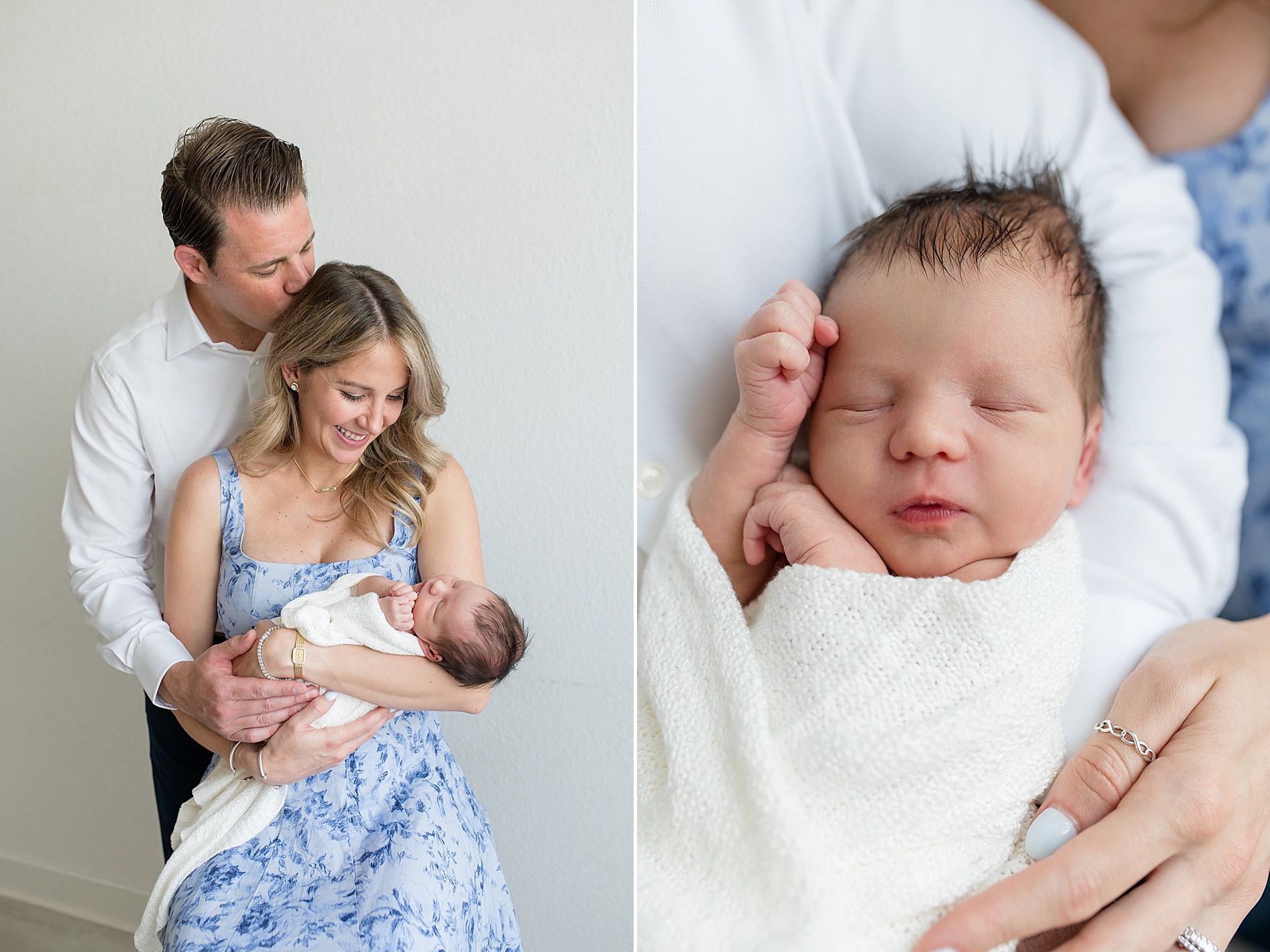 5 Reasons a Studio Session is Perfect for New Parents by newborn photographer in frisco TX