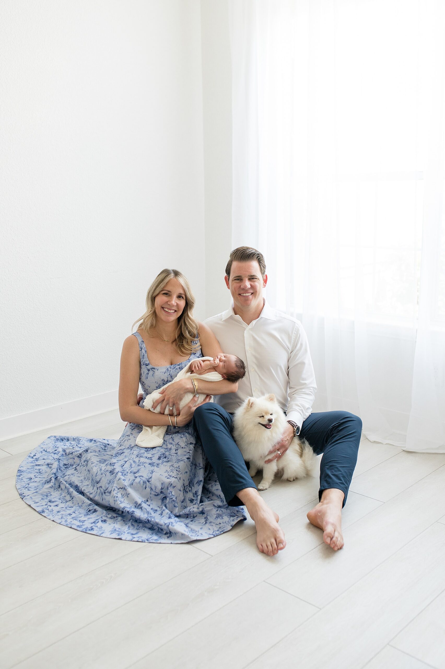 light and airy studio newborn sessions