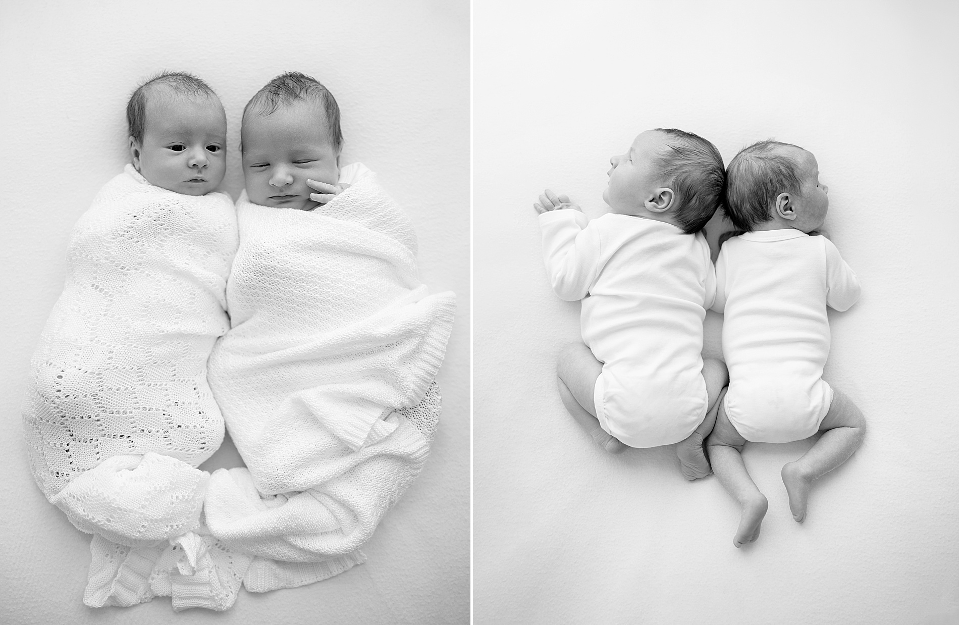 Baby-Led Twin Newborn Session in Texas Studio