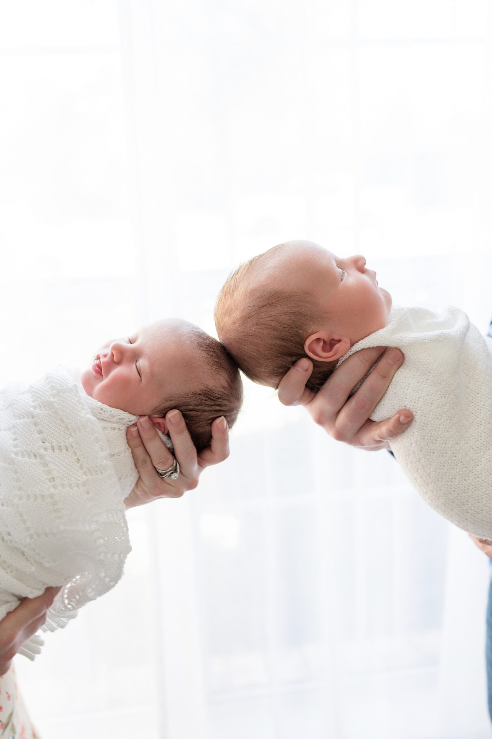 light and airy newborn photography in Texas Studio