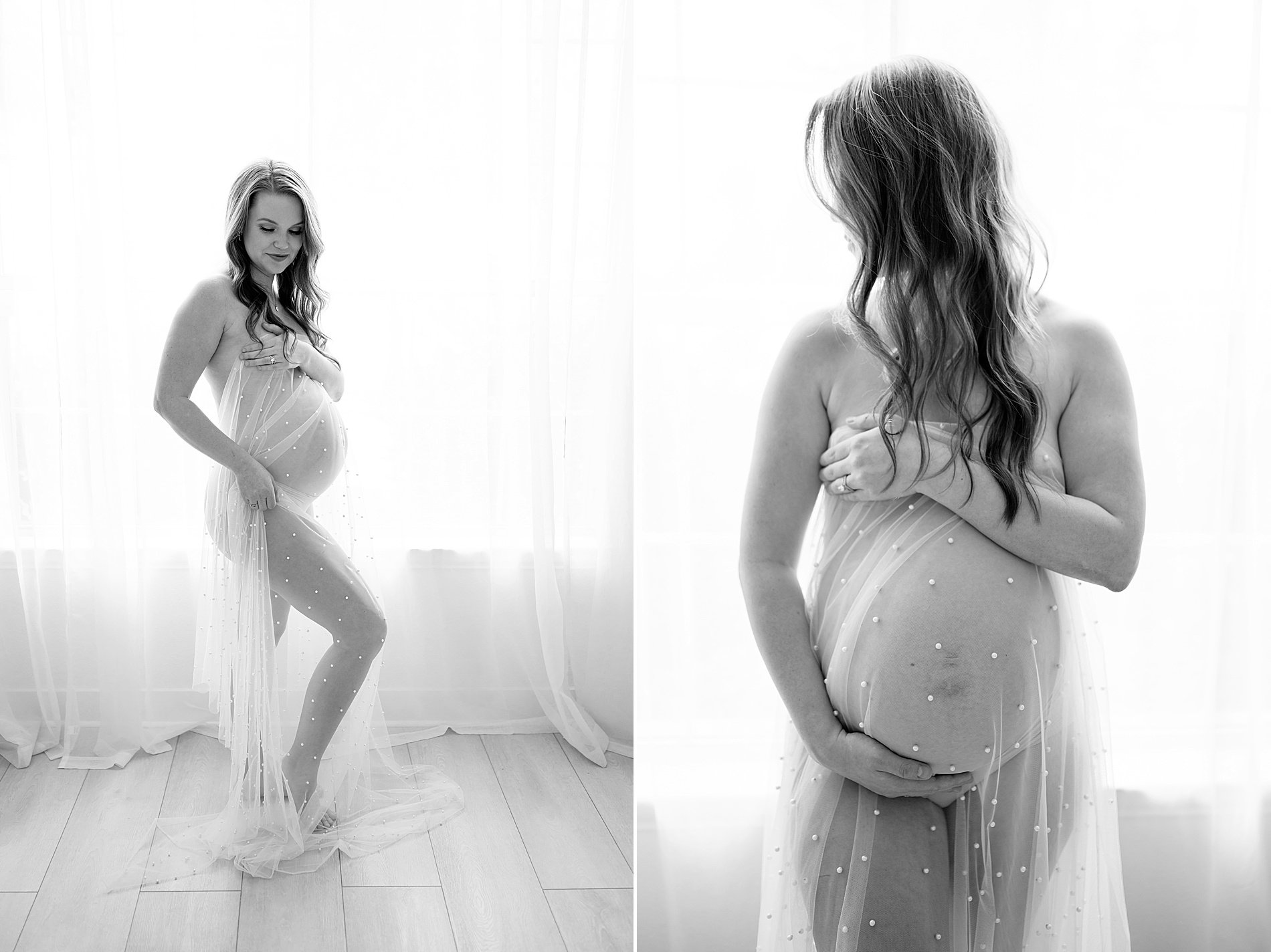 Intimate Studio Maternity Session in Dallas photographed by motherhood photographer