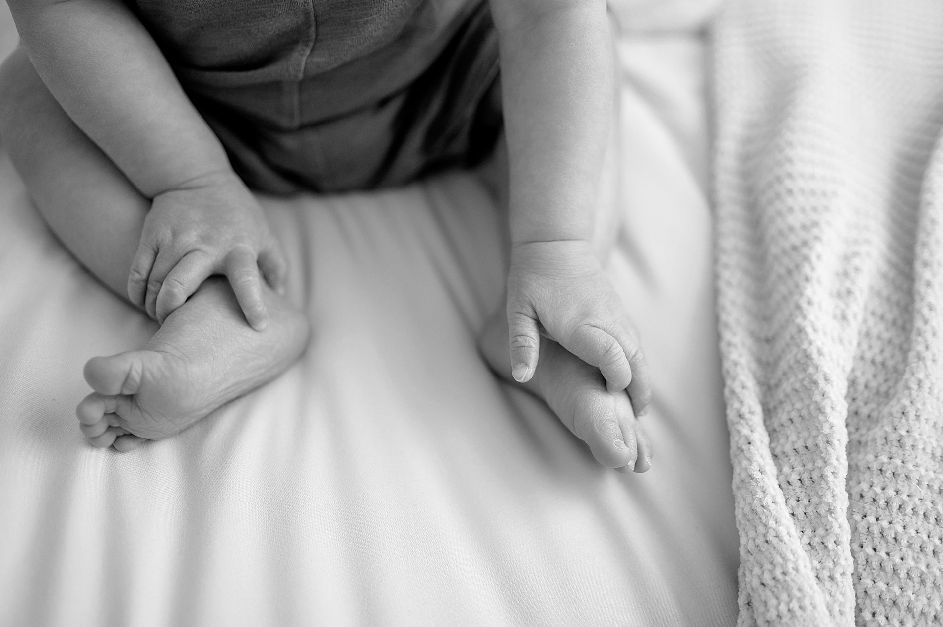 one year old boy's little features