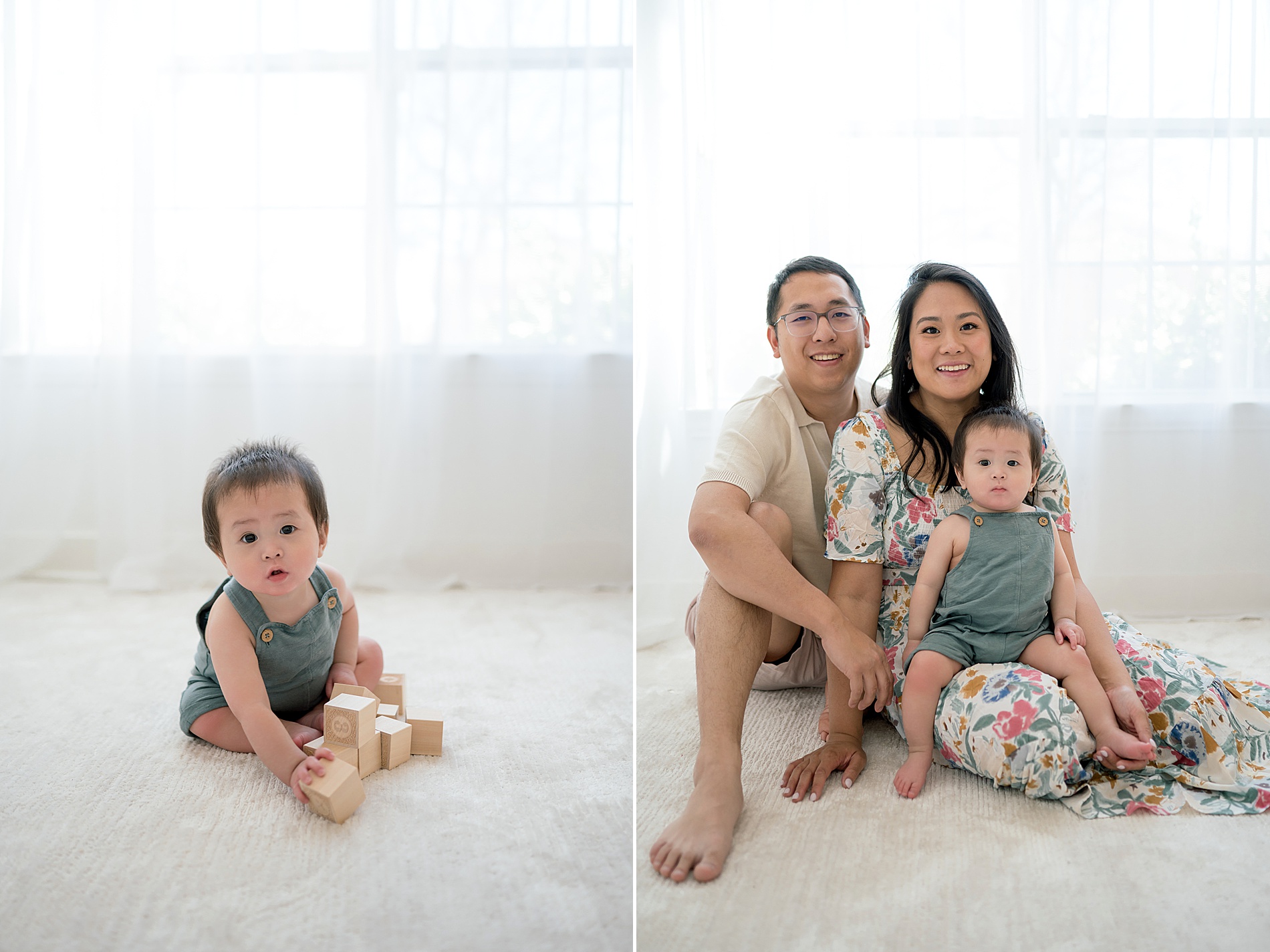 First Birthday Cake Smash Session in Dallas studio