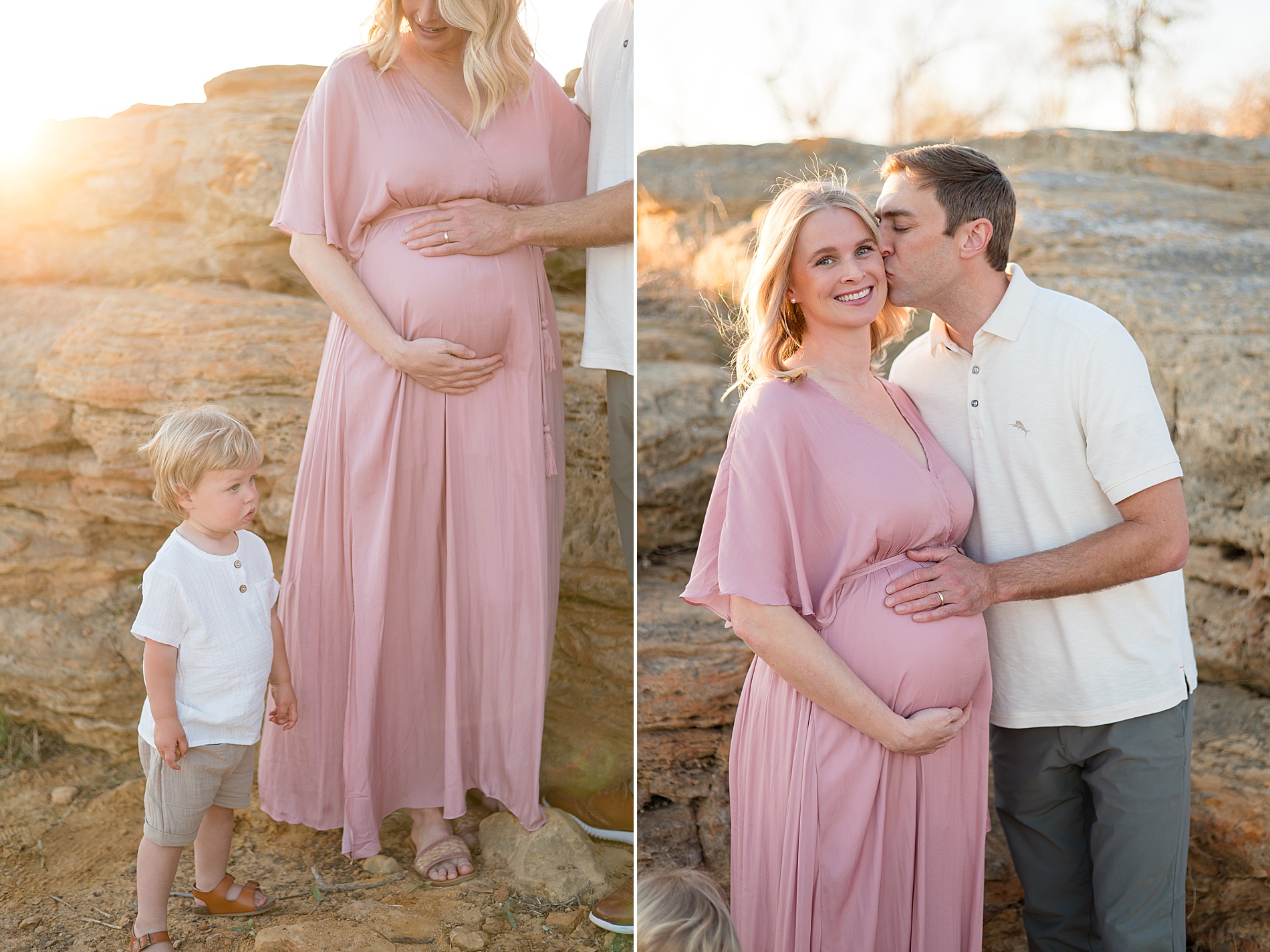 expectant parents during maternity session