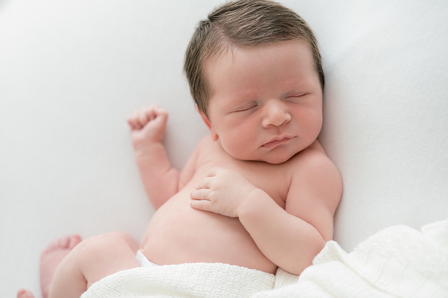 Newborn photography at studio in Dallas, TX