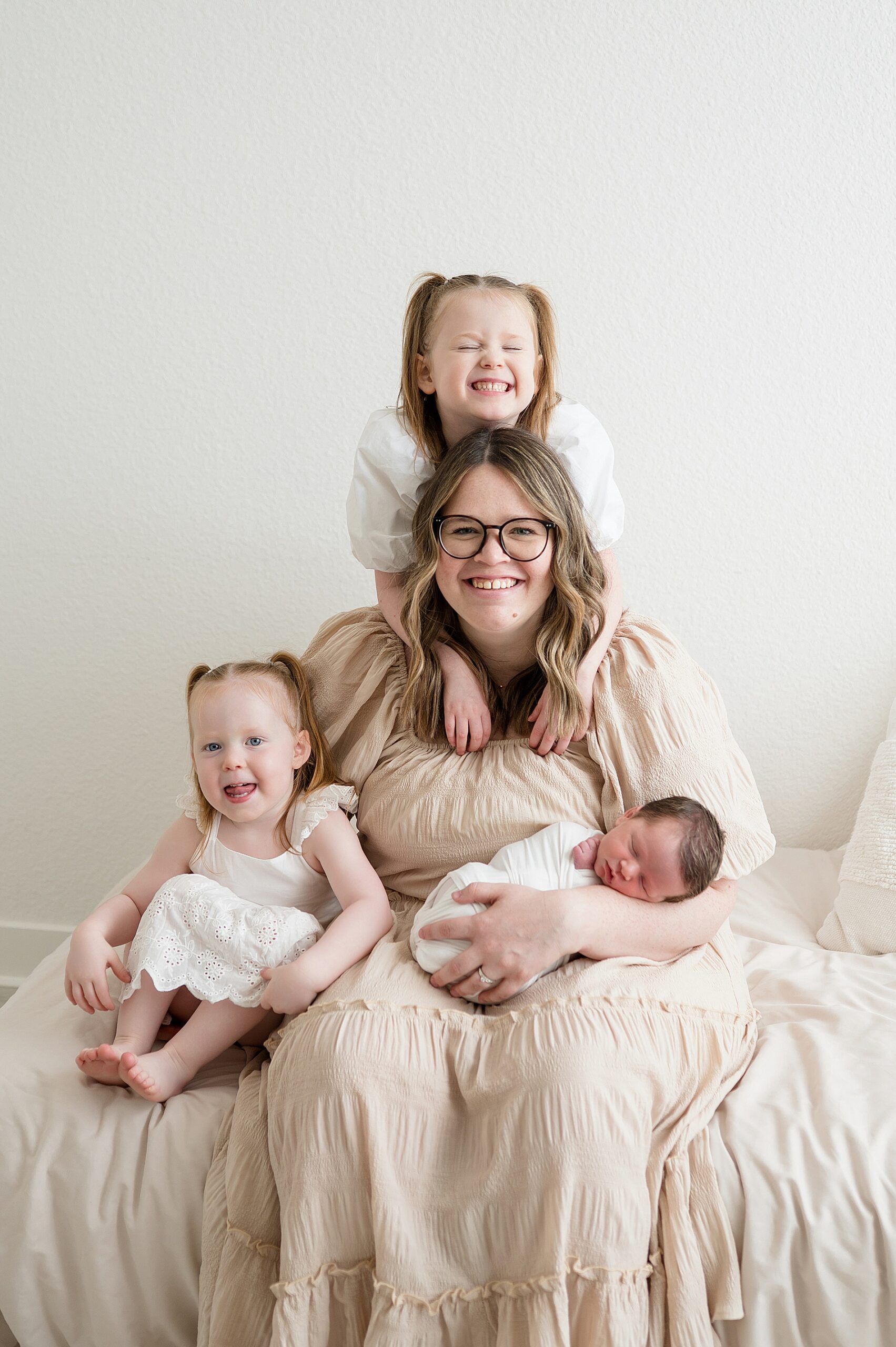 candid family photography from newborn session