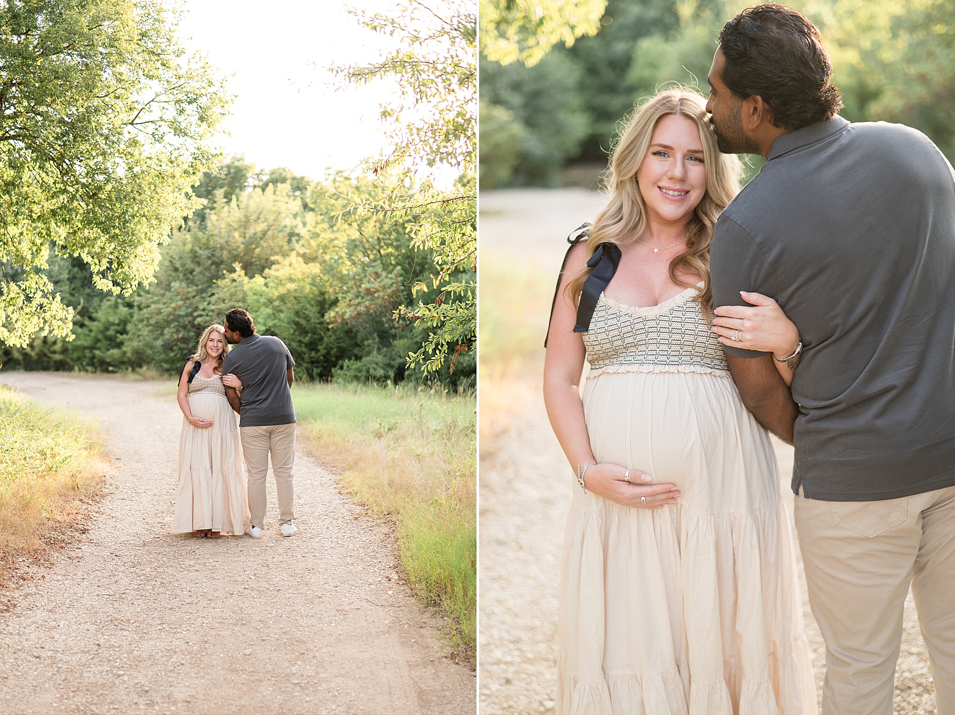 expectant parents during Golden Hour Maternity Session