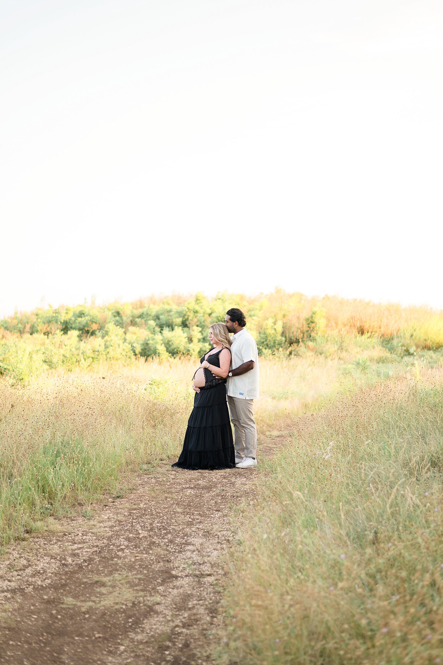 couple in path during maternity session