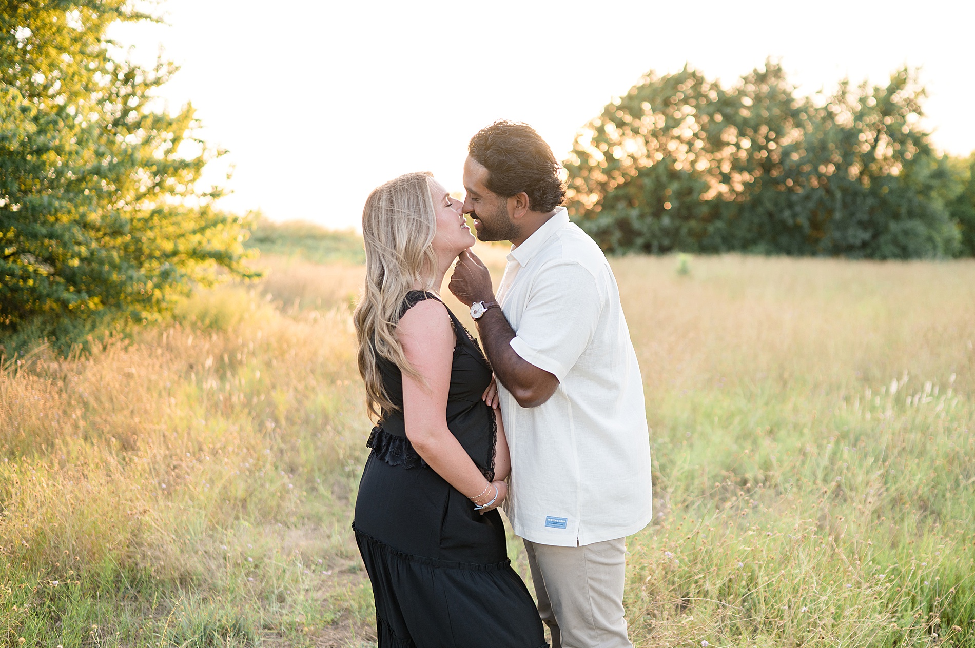 Golden Hour Maternity Session by  Dallas Maternity Photographer 