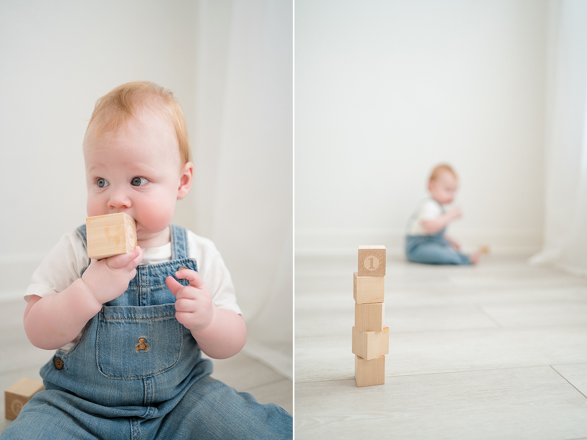 Timeless Studio 1-Year Milestone Session by Little Elm Milestone Photographer 